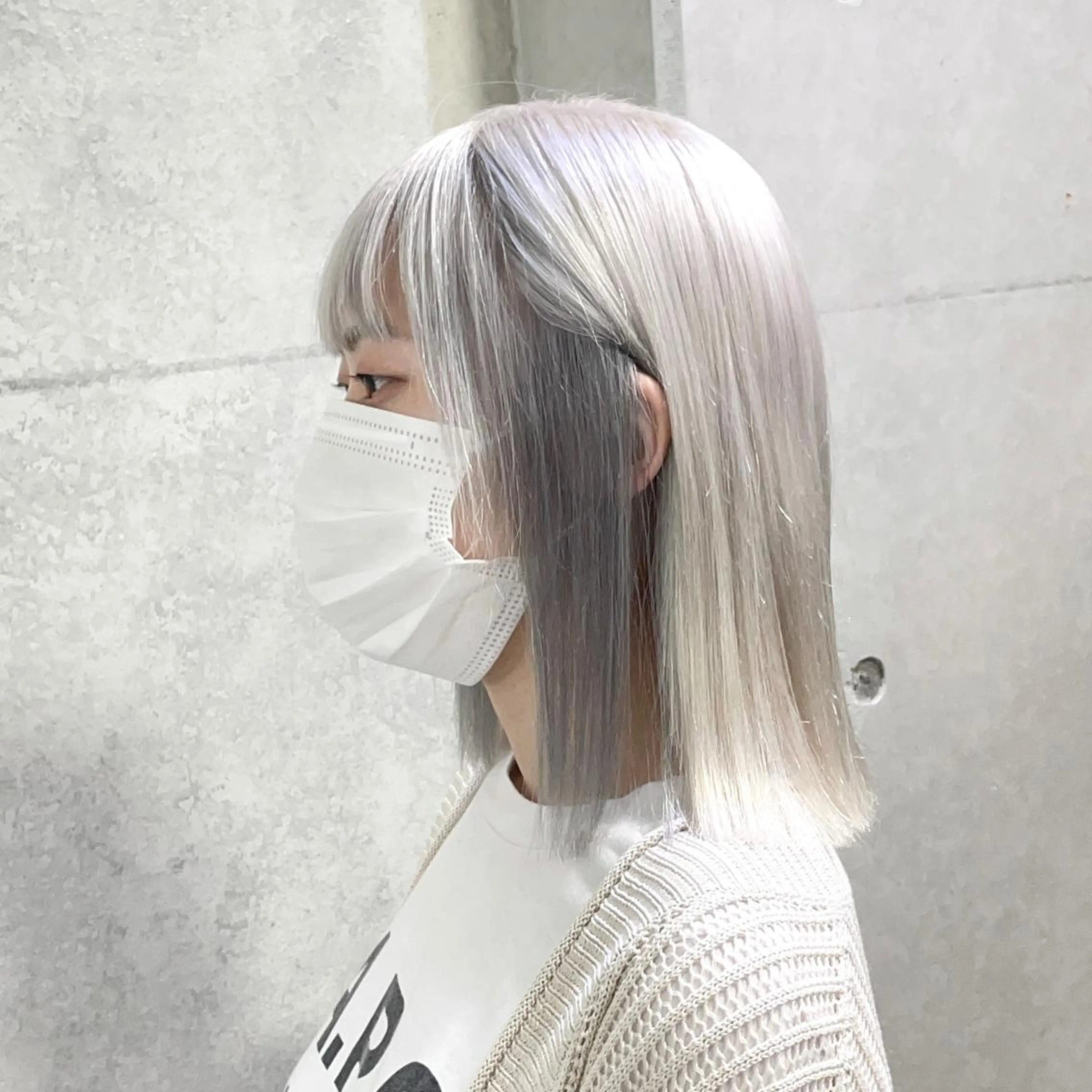 ミディアム カラー 髪質改善/ブリーチ /長山遼太郎のヘアスタイル