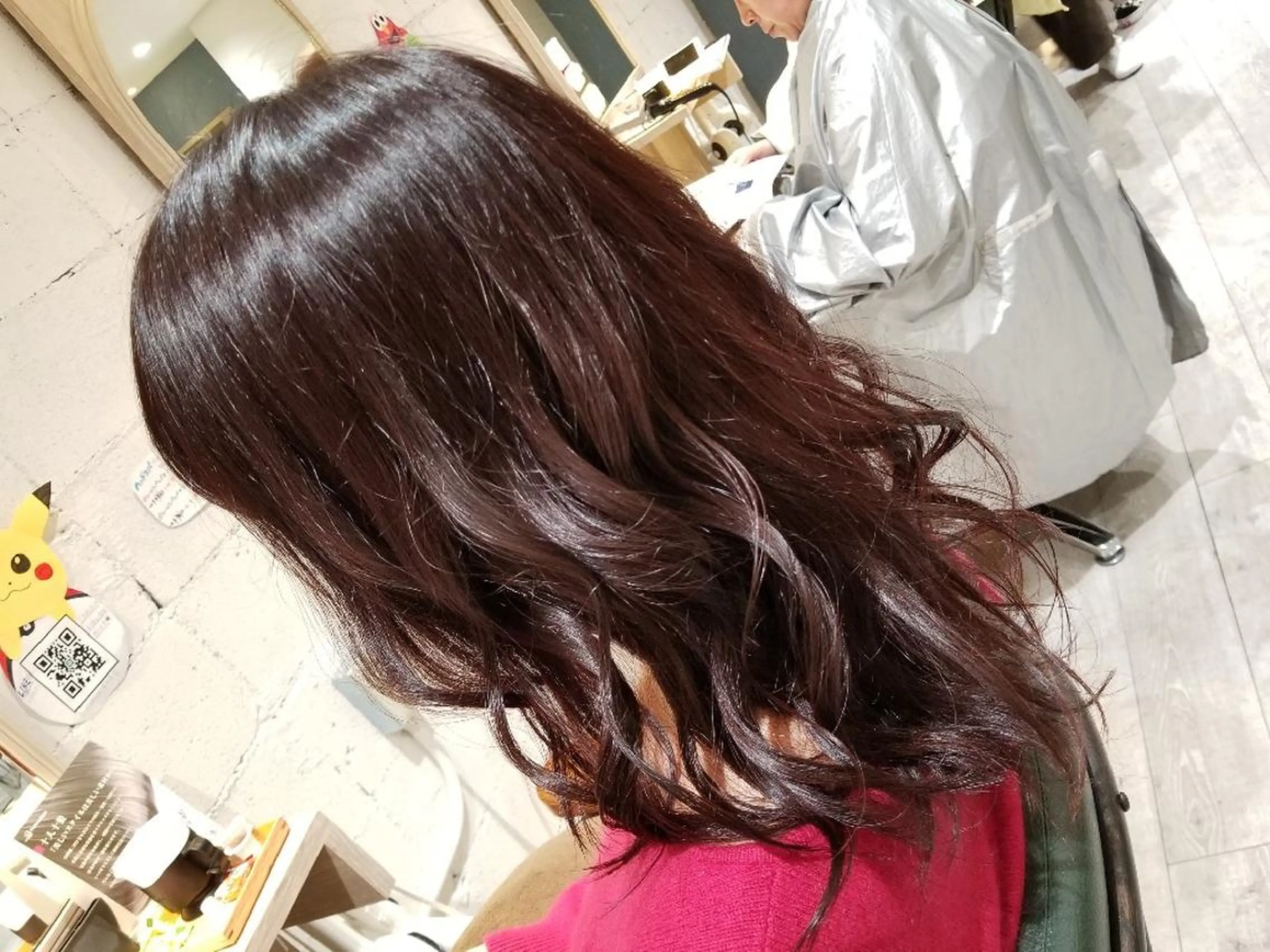 ミディアム カラー ピンクカラー バイオレットカラー カット ヘアカラー SAKURA (サクラ)のヘアスタイル