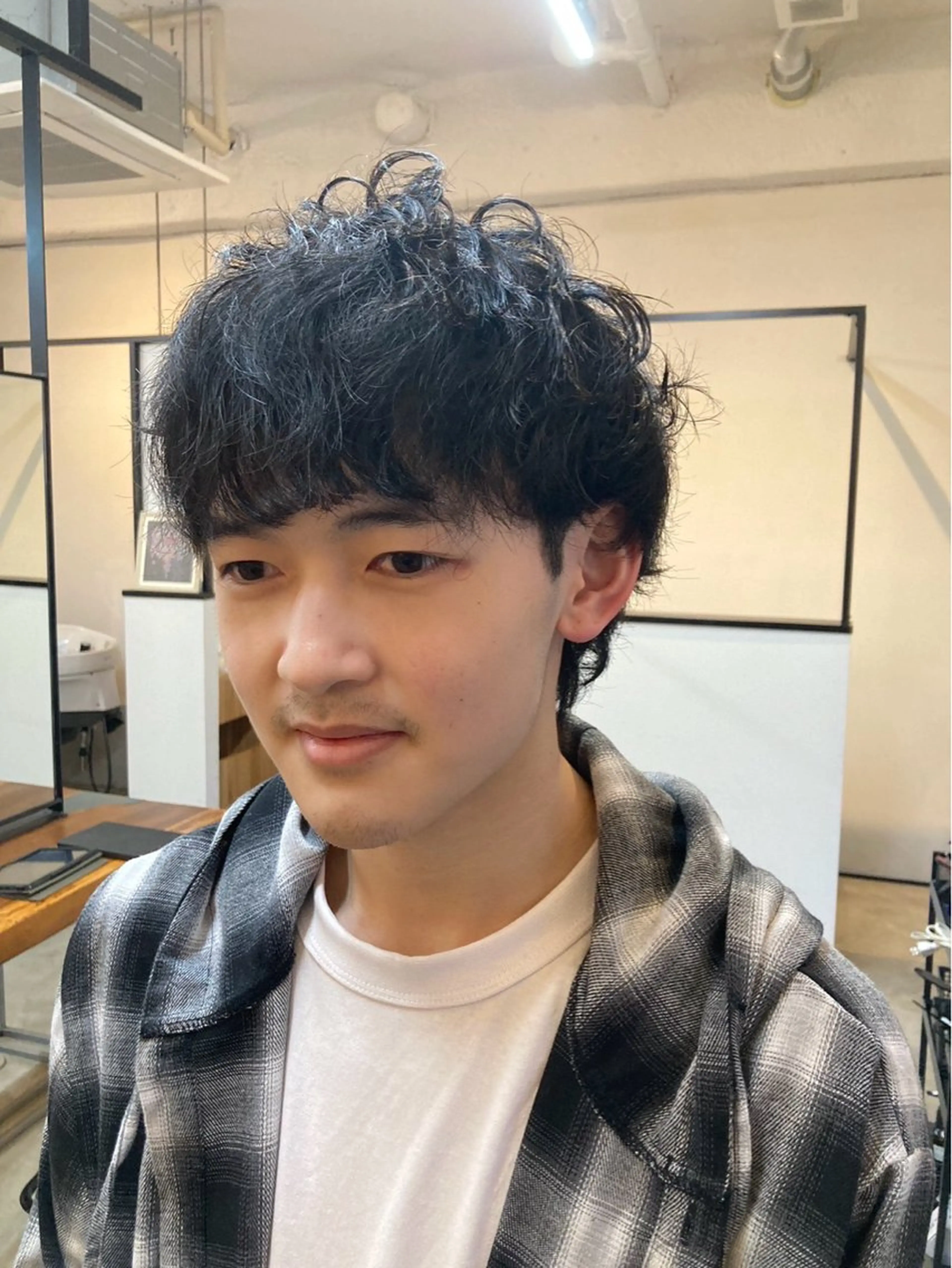 パーマ メンズ メンズパーマ スパイラルパーマ カット パーマ 吉沢 史翔のヘアスタイル