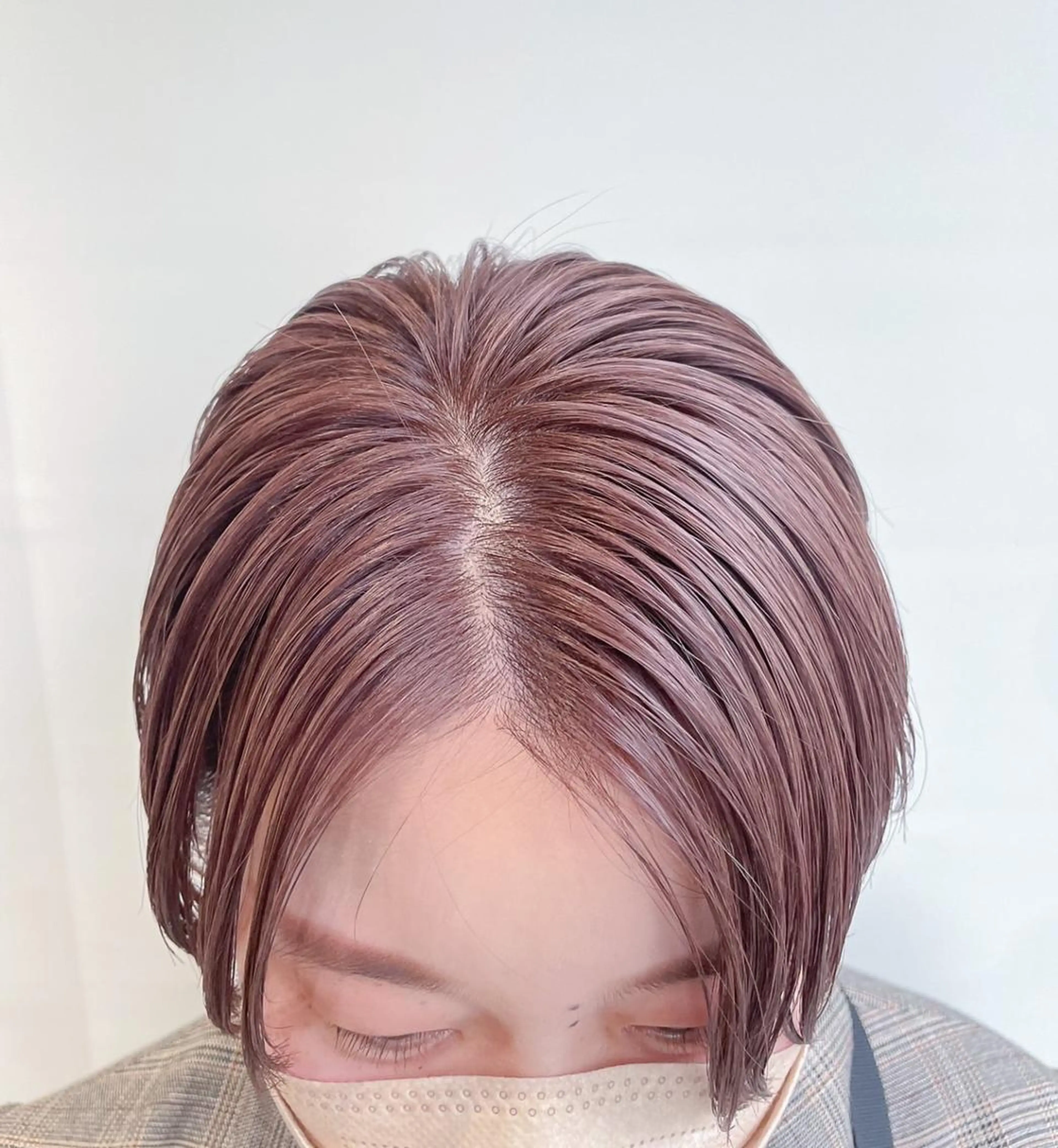 ショート ショートボブ ボブ エギョモリ 天使の羽バング・フェザーバング ハッシュカット カット ヘアカラー CEINE【セーヌ】 三軒茶屋のヘアスタイル