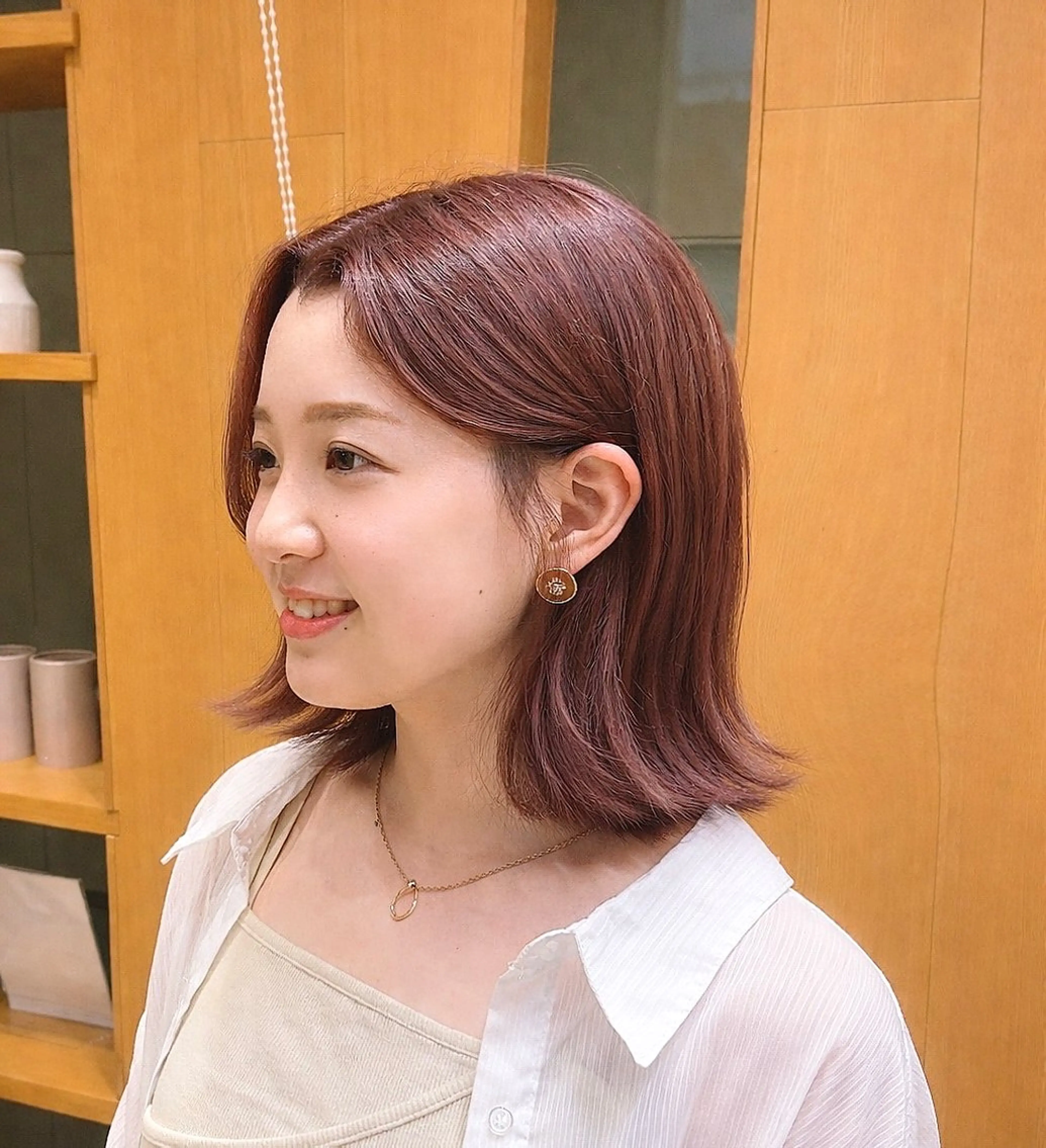 ショート カラー ヘアカラー トリートメント 💎ツヤ髪ストレート カラー💎かのんのヘアスタイル