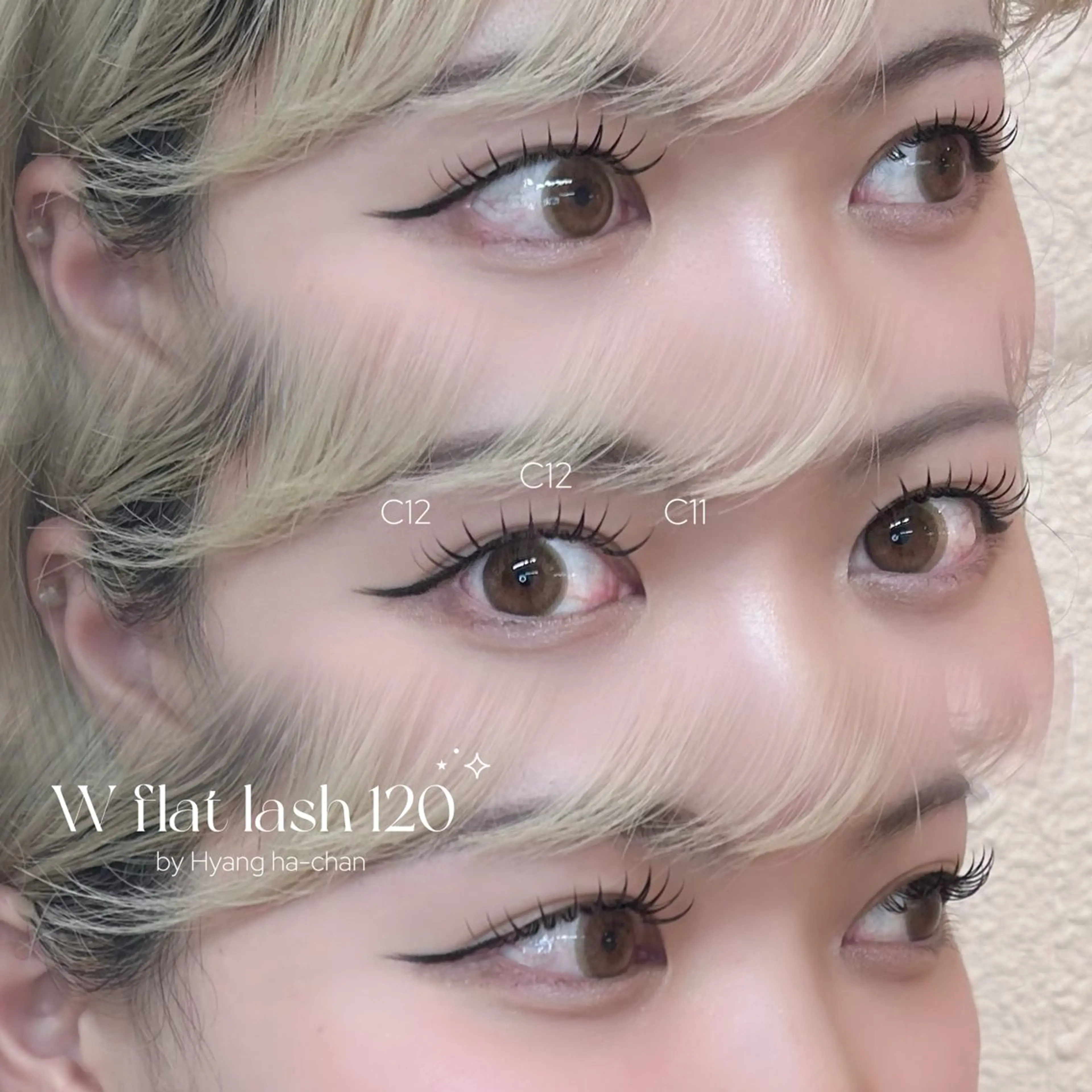 .*･ﾟアイドルまつげ.*･ﾟ束感マツエク フラットラッシュ120本まで＋美容液コーティングプレゼント 9800円の写真