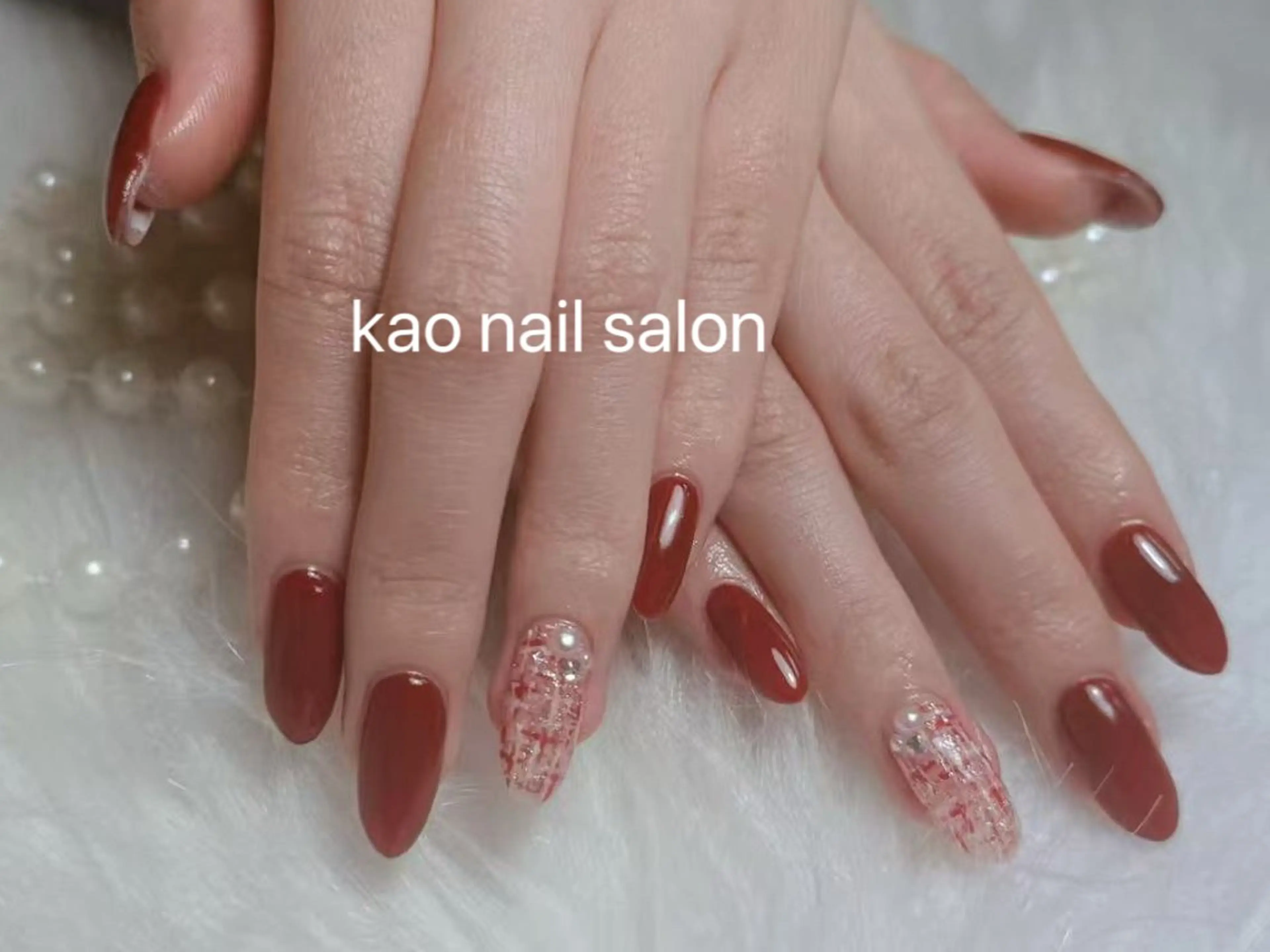 ネイル ハンドネイル kao nail マグネット/長さだしのネイルデザイン