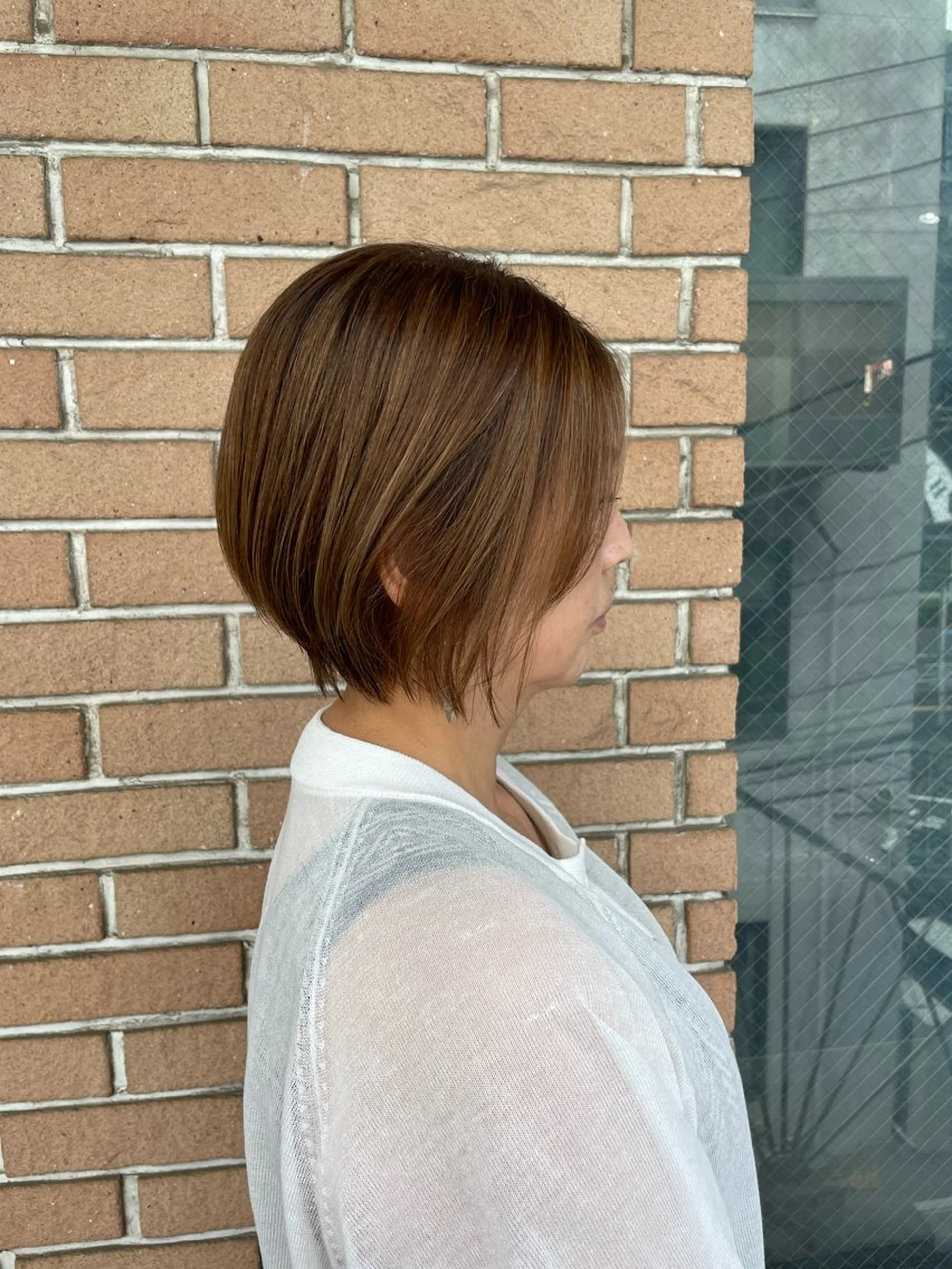 ショート 🔥コテ巻き風 ボブパーマ🔥のヘアスタイル