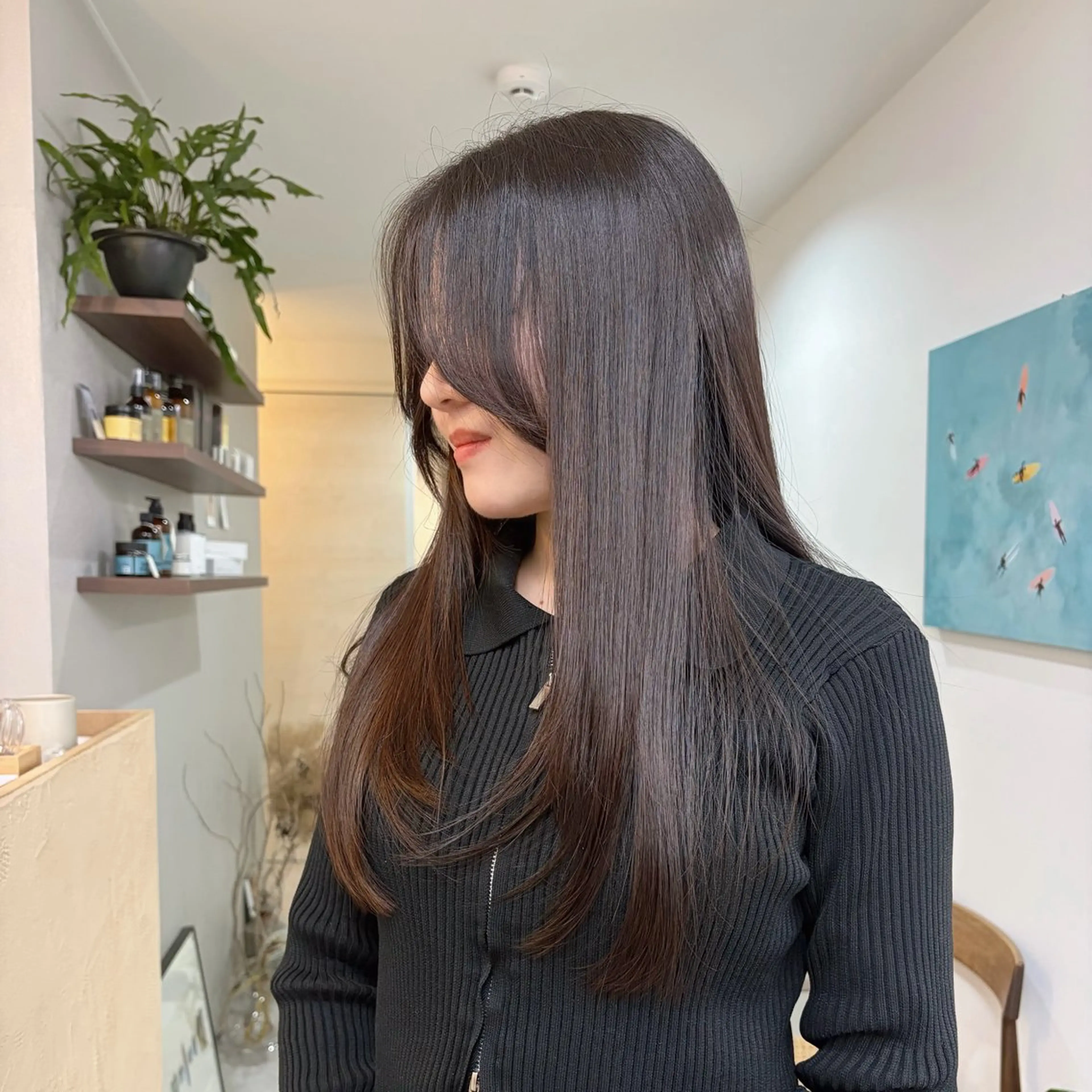 ロング ロング 髪も心も健康に🤎 原亜希子のヘアスタイル