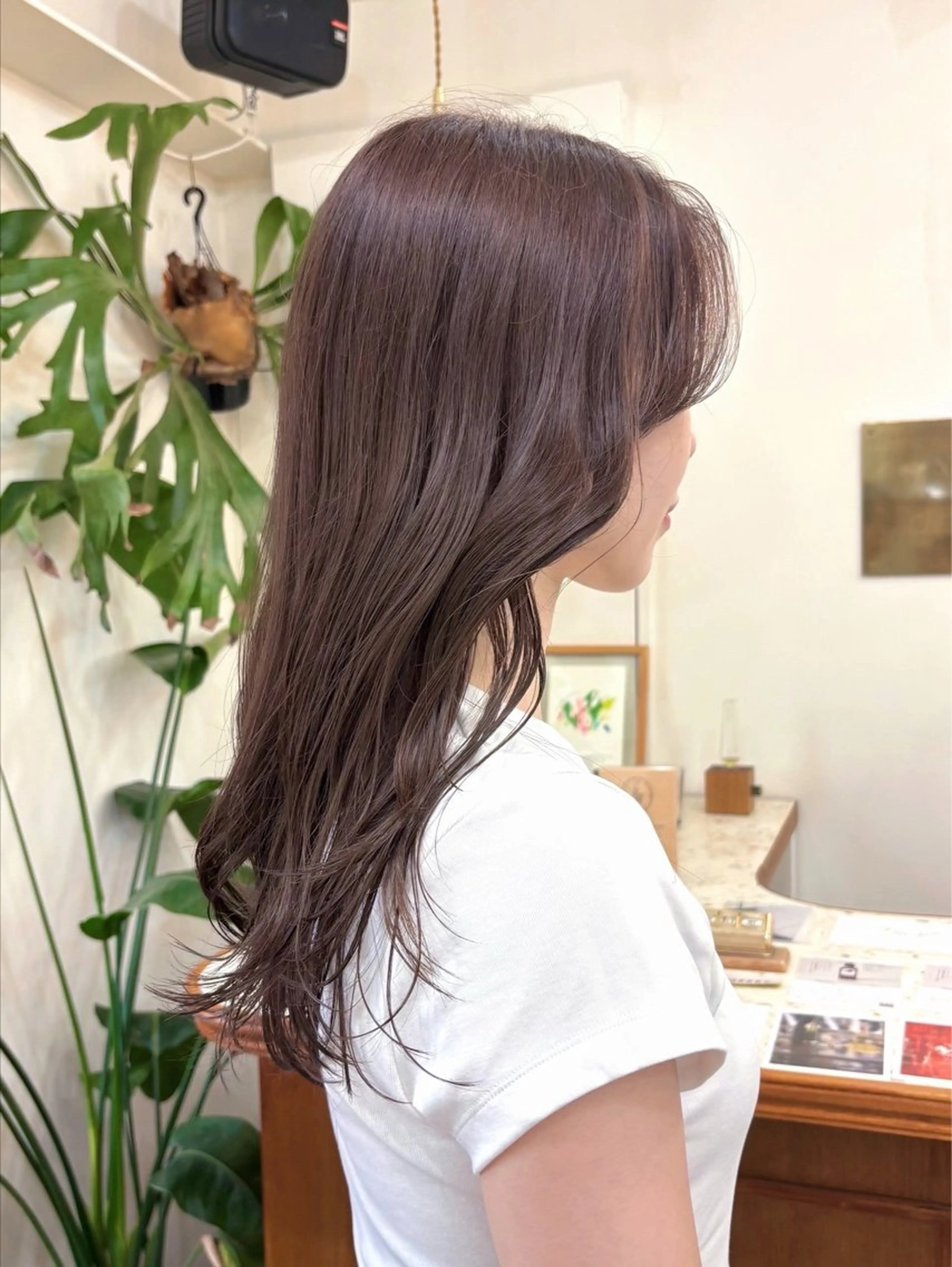 ロング カラー グレージュ ラベンダーカラー ラベンダーグレージュ ラベンダーグレー レイヤーカット ayano🫧 《CIEN》のヘアスタイル