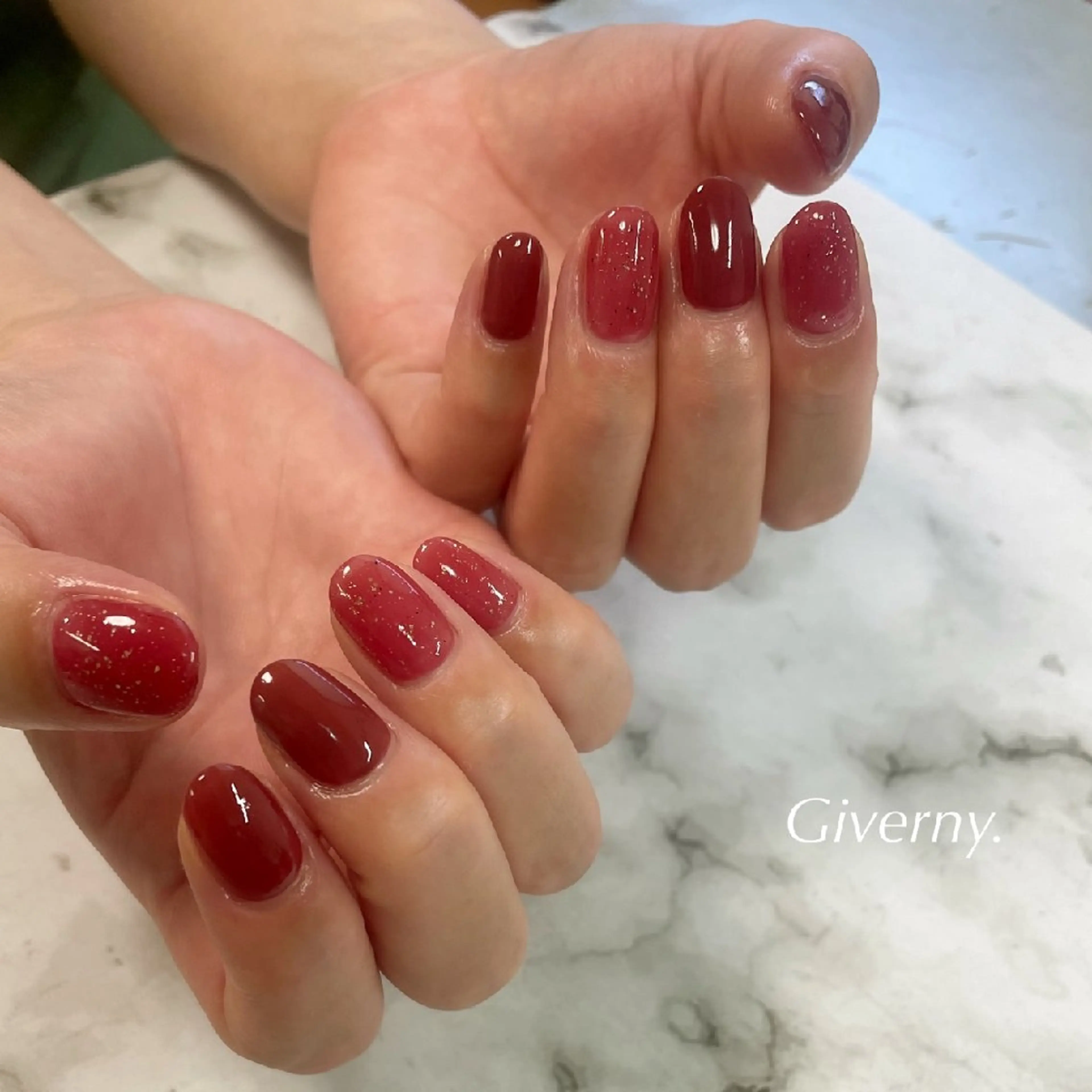 ネイル シンプルネイル ハンドネイル Giverny .のネイルデザイン