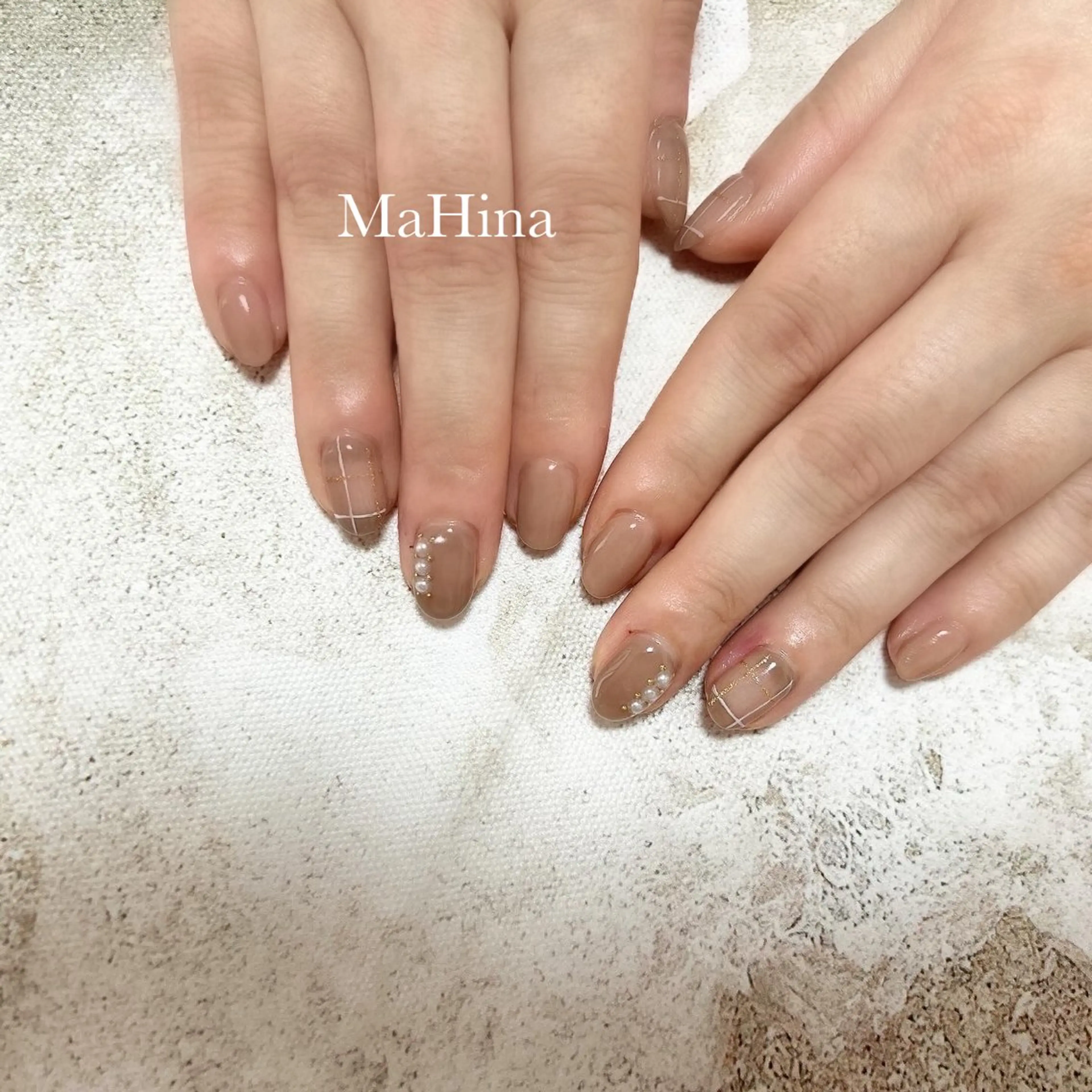 ネイル ジェルネイル ニュアンスネイル シンプルネイル ハンドネイル Healing Salon...MaHina(マヒナ)所属・MaHina🌙 salonのネイルデザイン