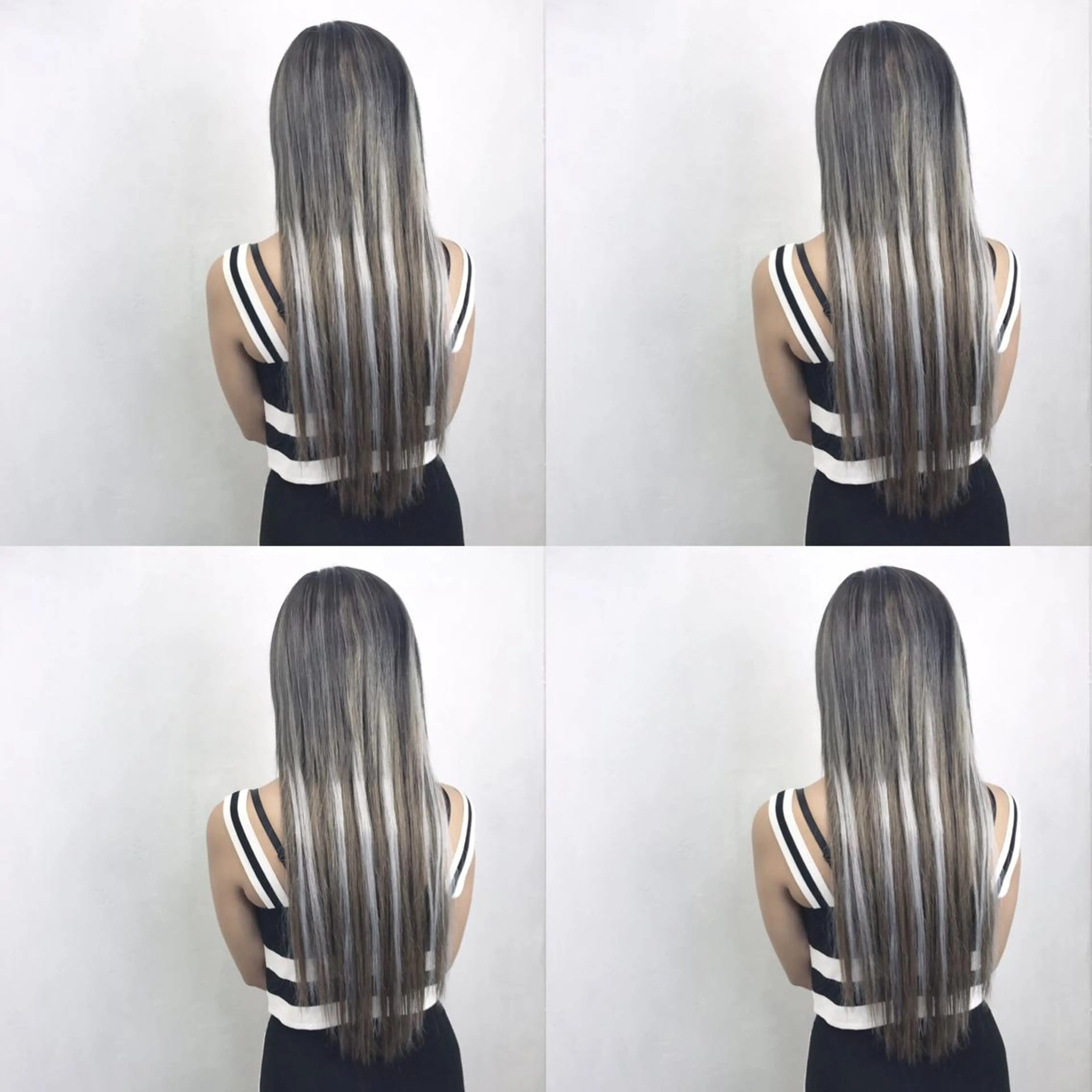 ロング カラー ハイライトカラー ハイライト エクステ TATSUYA アートディレクターのヘアスタイル