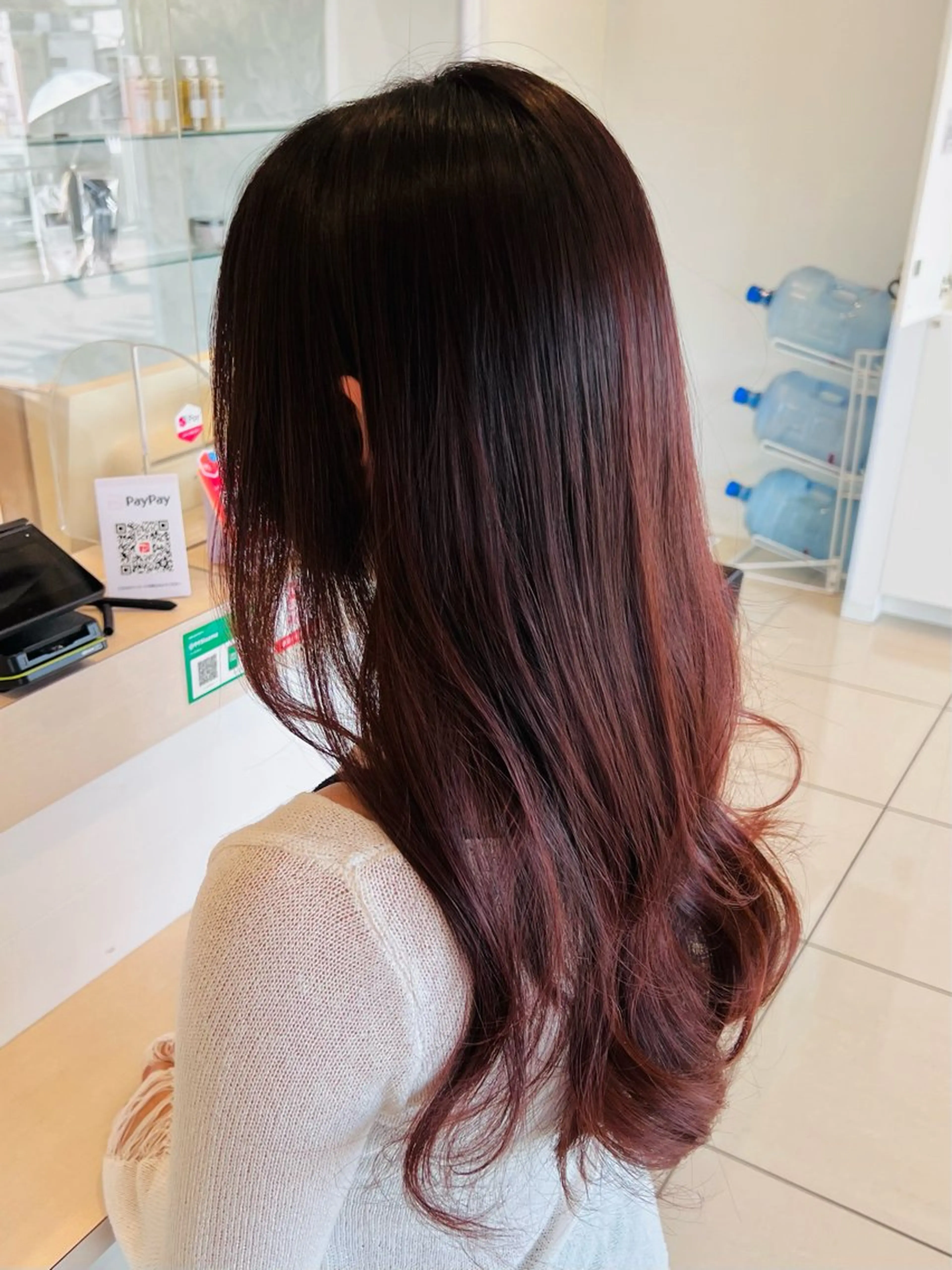 ロング カラー カット ヘアカラー トリートメント 金子 直樹のヘアスタイル