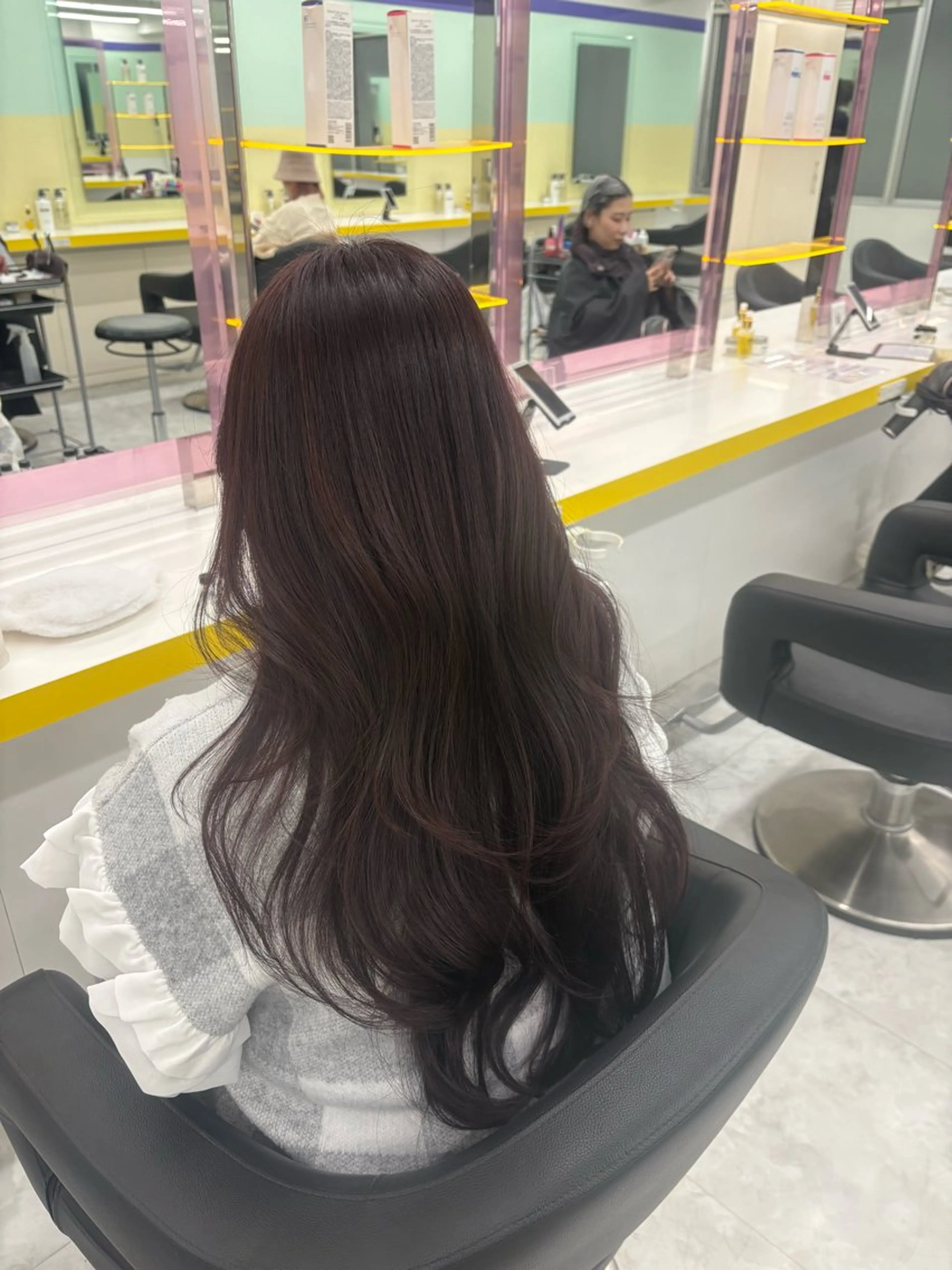 ロング カラー ヘアカラー ベージュ×レイヤー 🤎横浜/miu🤎のヘアスタイル