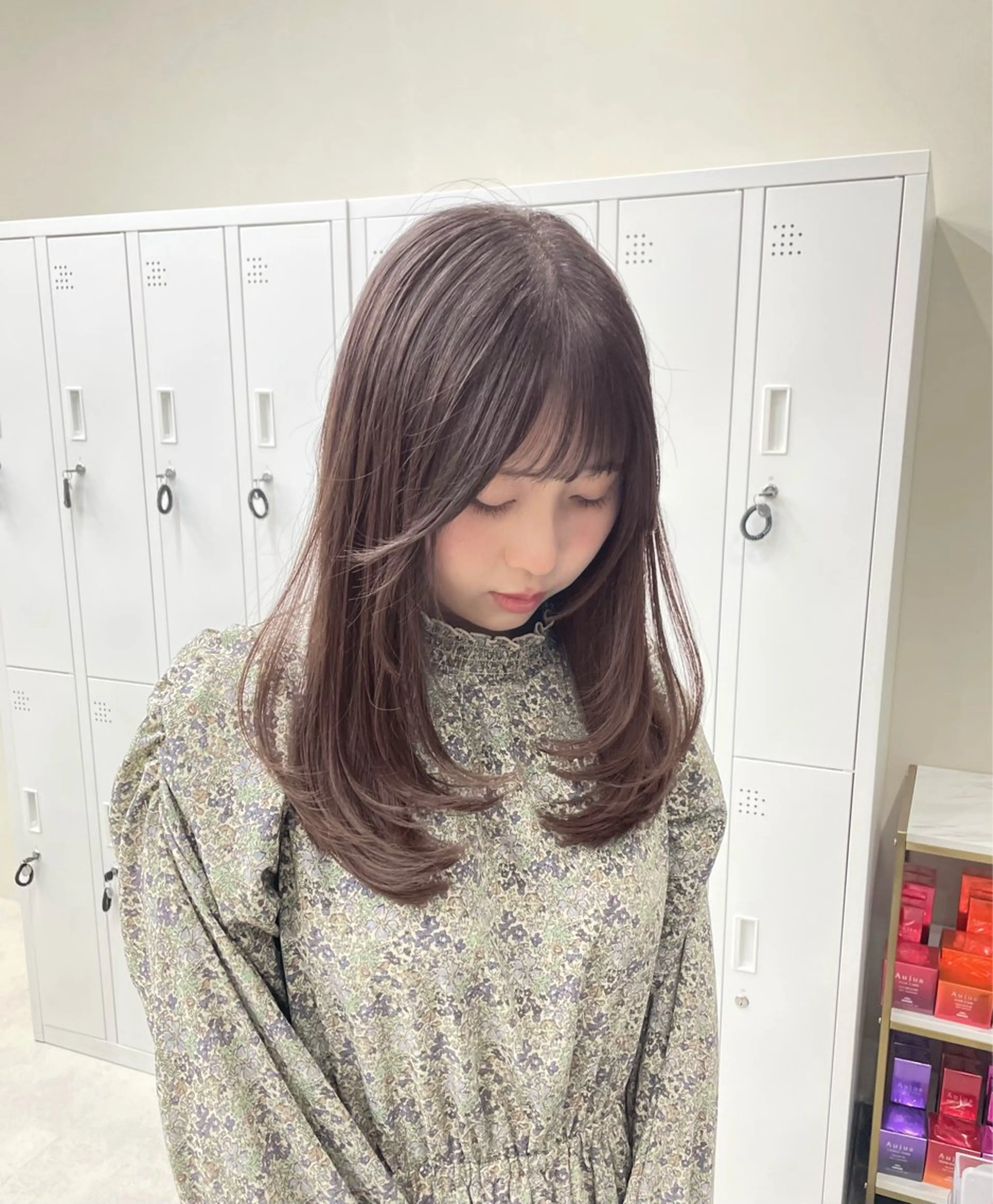 セミロング レイヤーカット ボブ/レイヤー /sora🌙✨️のヘアスタイル