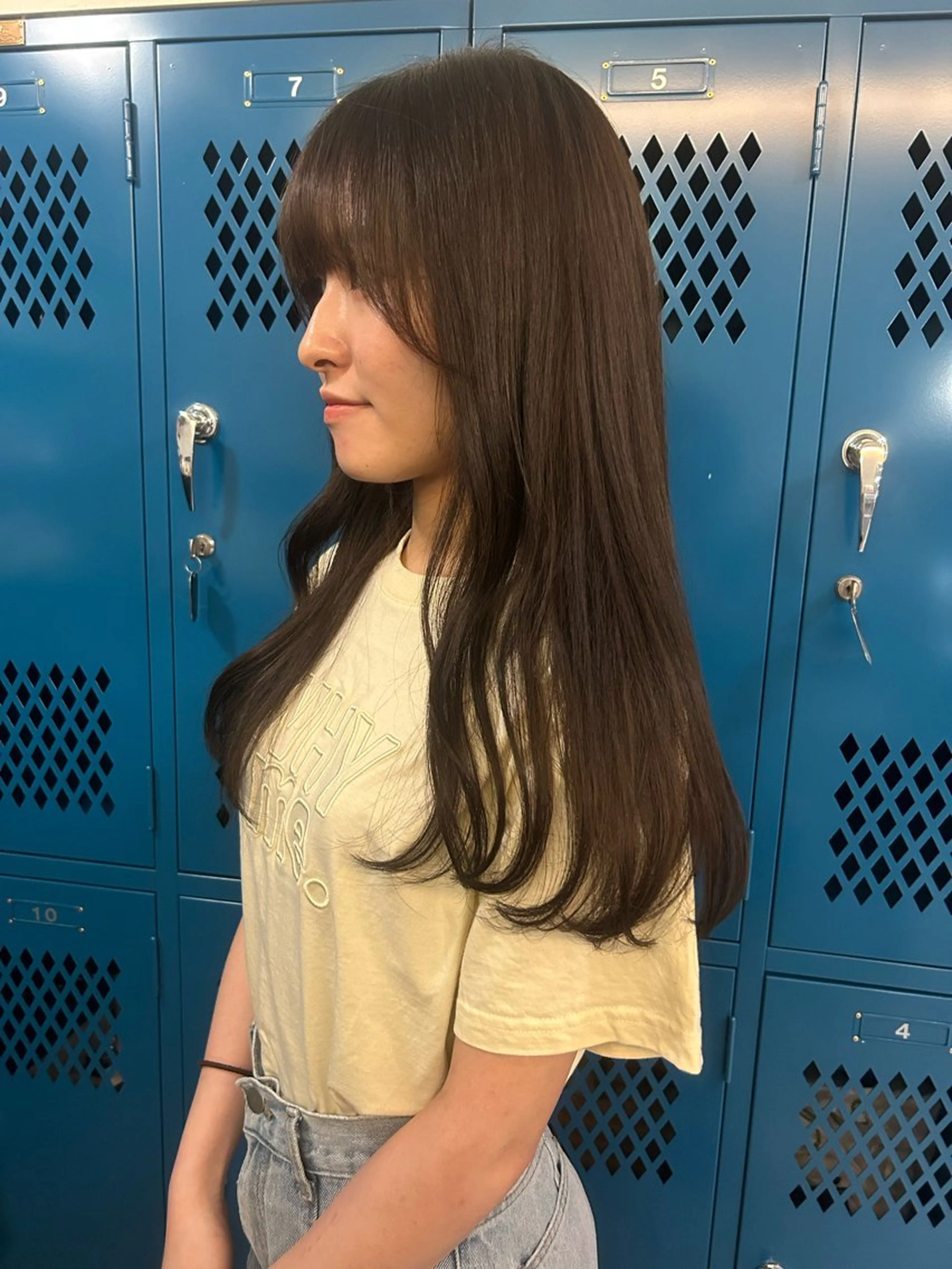 ロング 韓国ボブ/レイヤー ボブ/ EMIRIのヘアスタイル