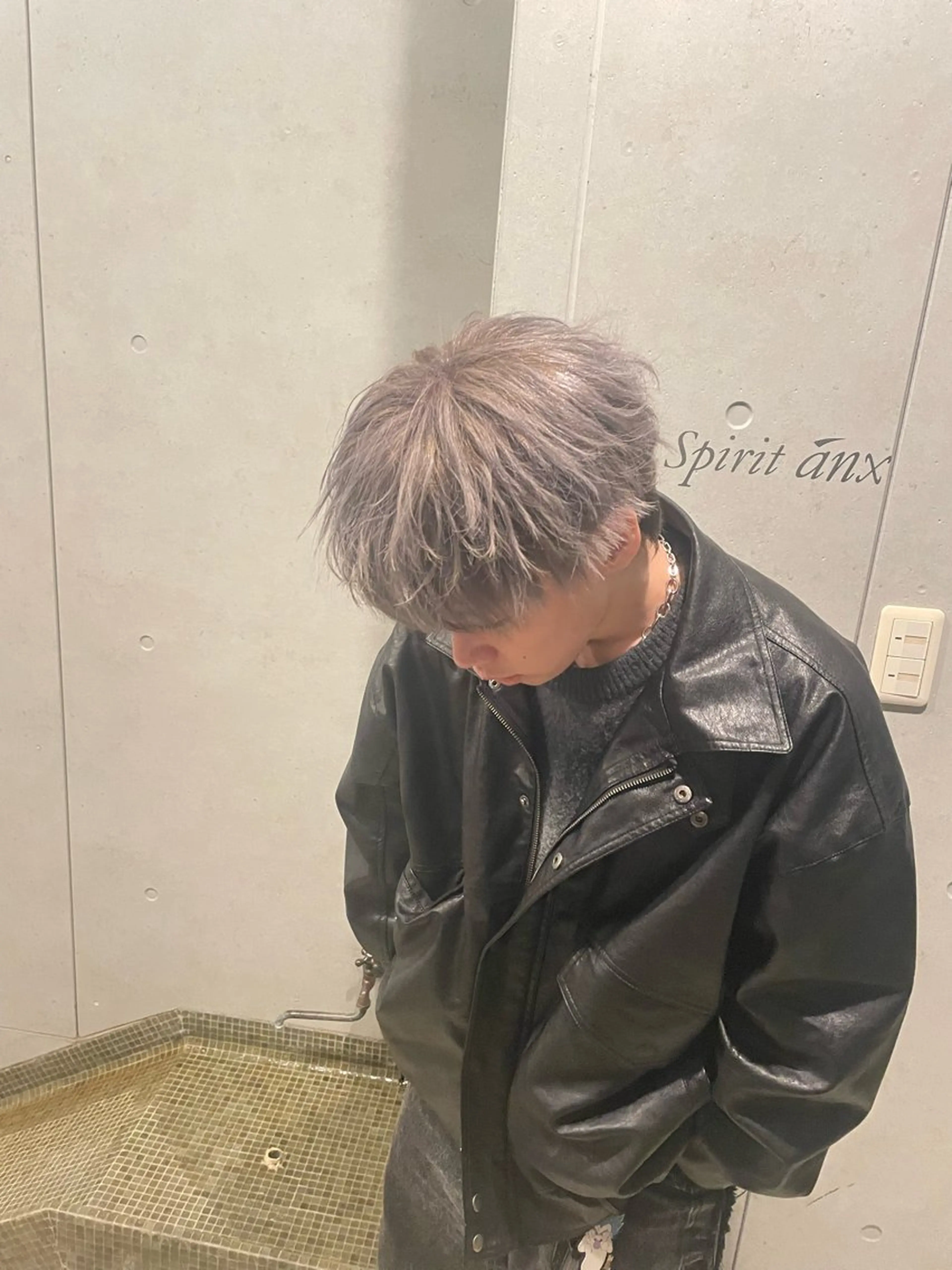 メンズ ヘアカラー 郡山駅前美容師 熊田 歩夢のヘアスタイル