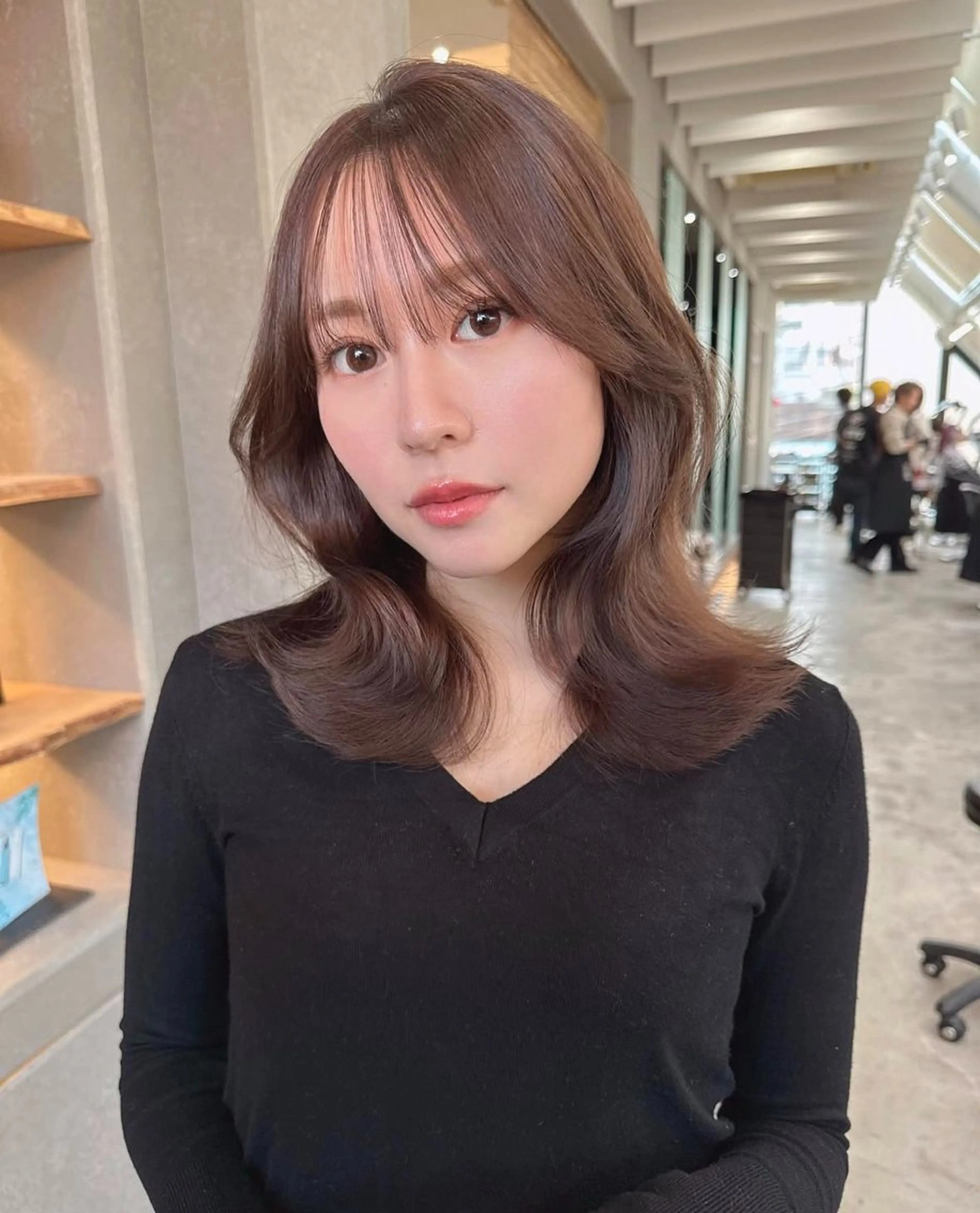 🌫️前髪矯正🫧➕内部補修トリートメントの写真