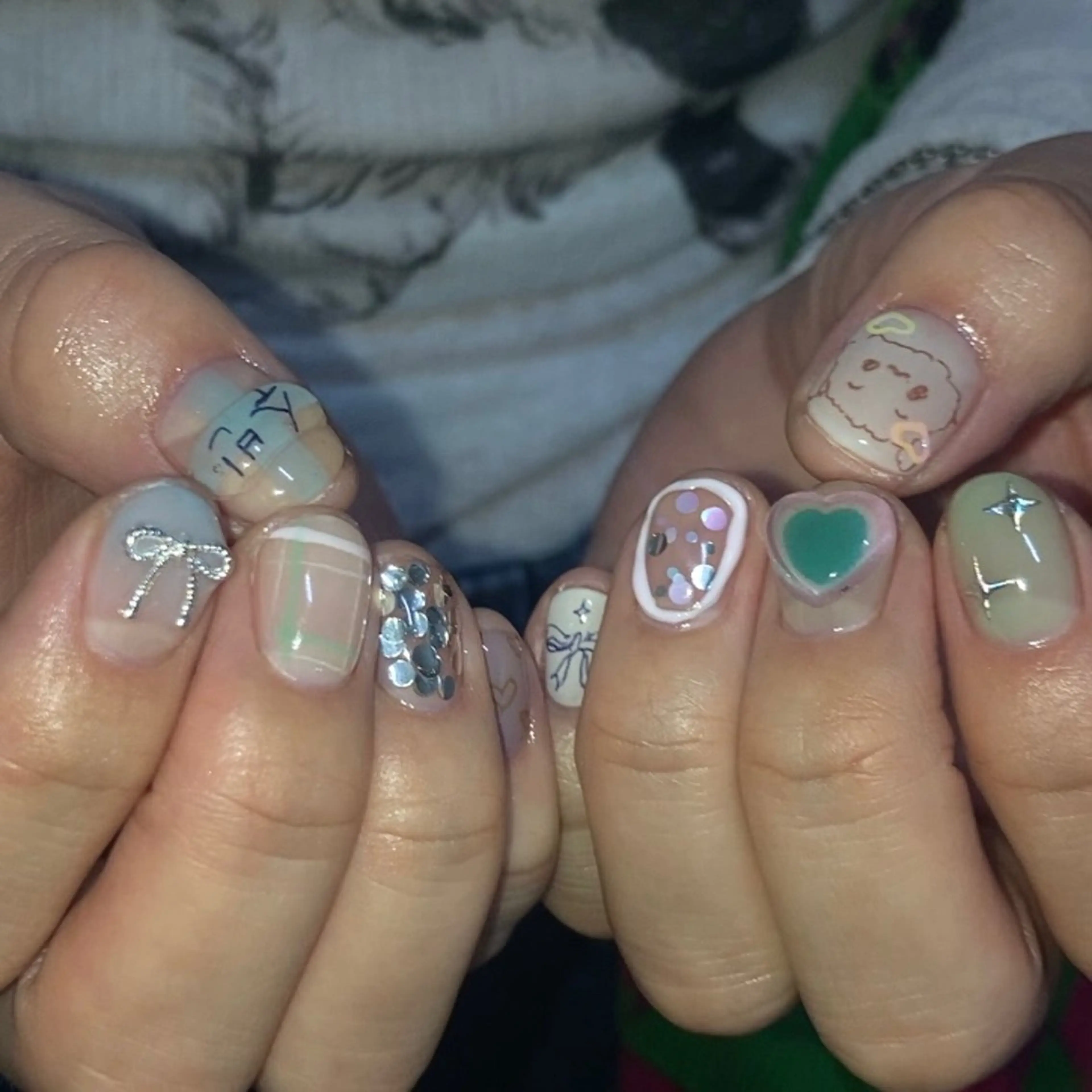 ネイル ハンドネイル フットネイル kana/モード ・グランジ໒꒱のネイルデザイン