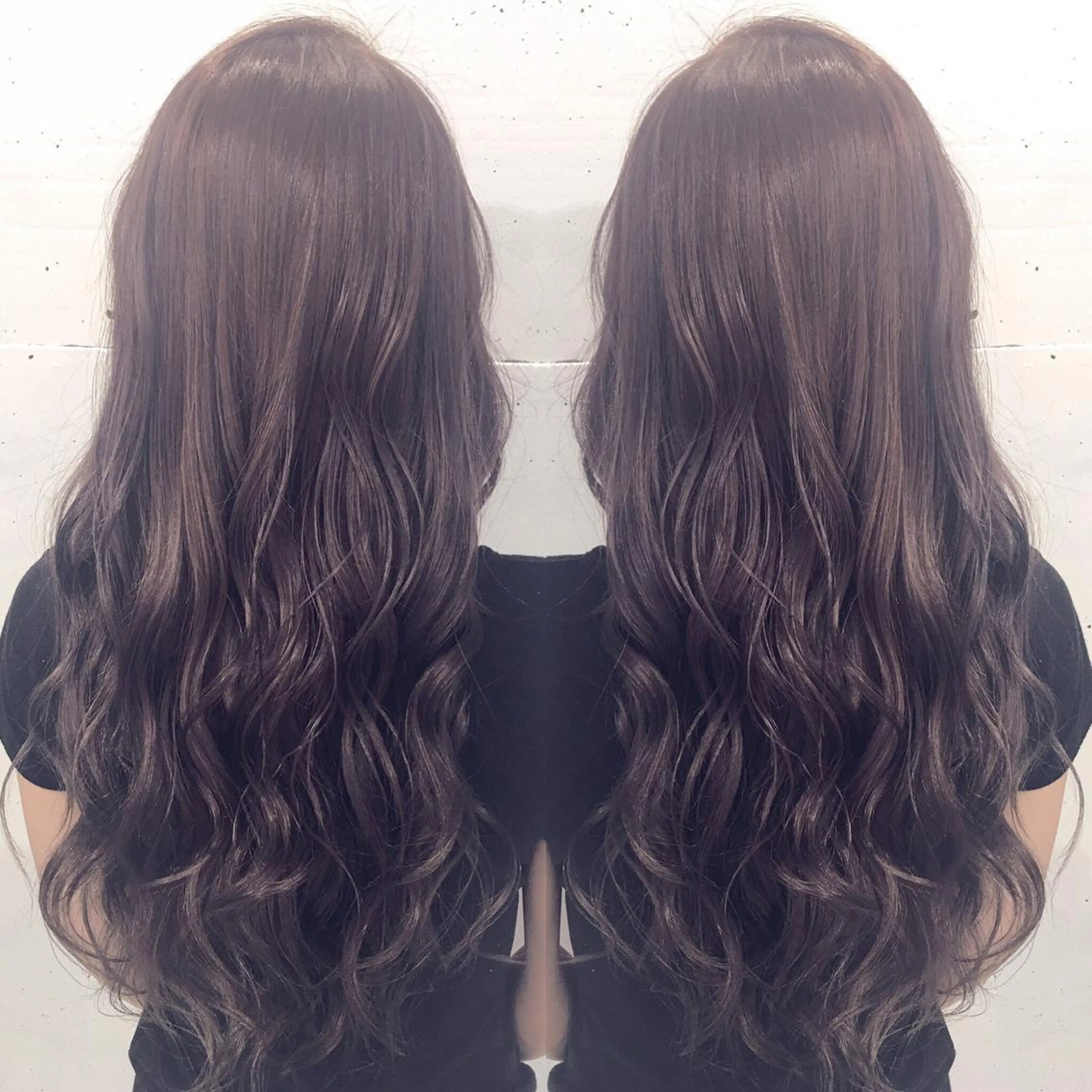 ロング カラー ヘアアレンジ アッシュ ピンクカラー ピンクアッシュ BREK 袋井店のヘアスタイル