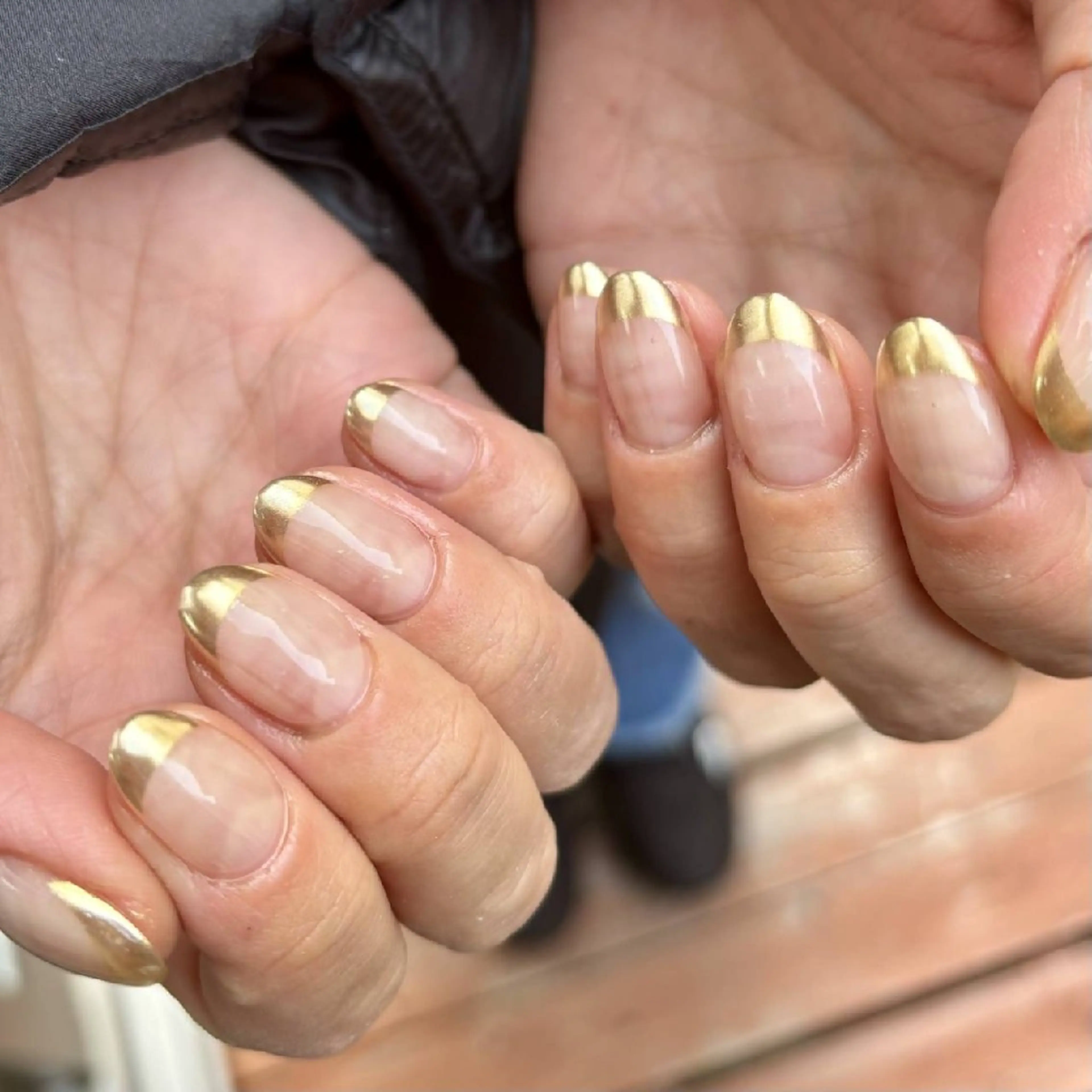 ネイル フレンチネイル ミラーネイル ハンドネイル Miley nailのネイルデザイン