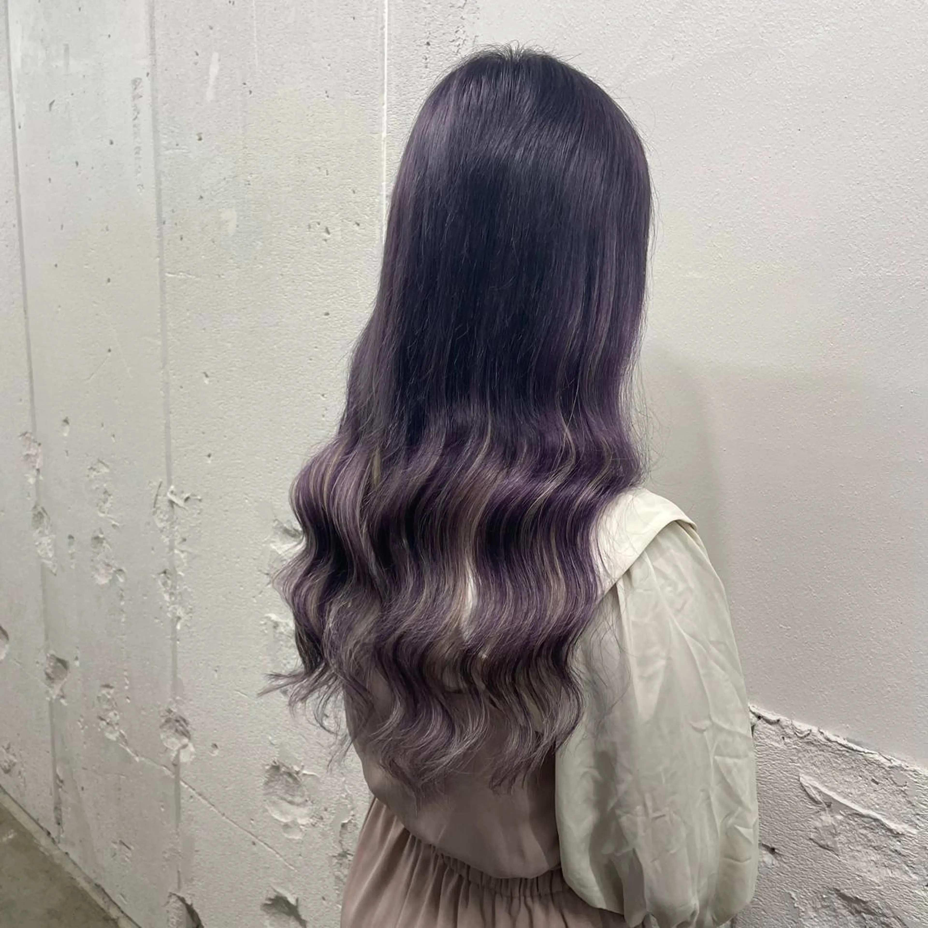 ロング カラー シールエクステ バレイヤージュ ミストバング ダブルカラー  フェイスフレーミング ヘアカラー エクステ 🧡艶髪ちゅるん髪 🫧🧡YUKI❄️のヘアスタイル