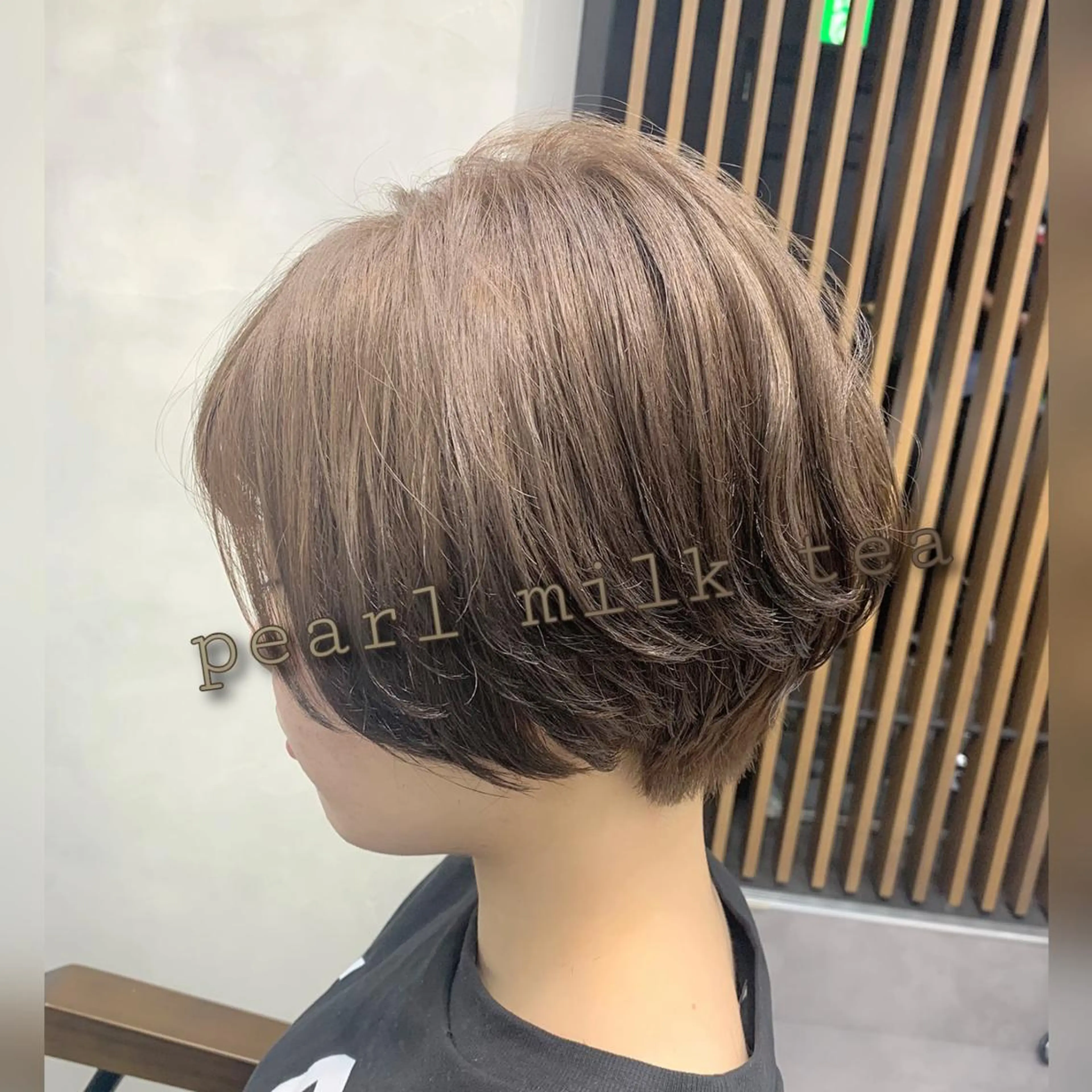 ショート カラー パーマ ヘアアレンジ SALOWIN Frente店所属・個室で似合わせ好印象 🧡外山弥千代のヘアスタイル
