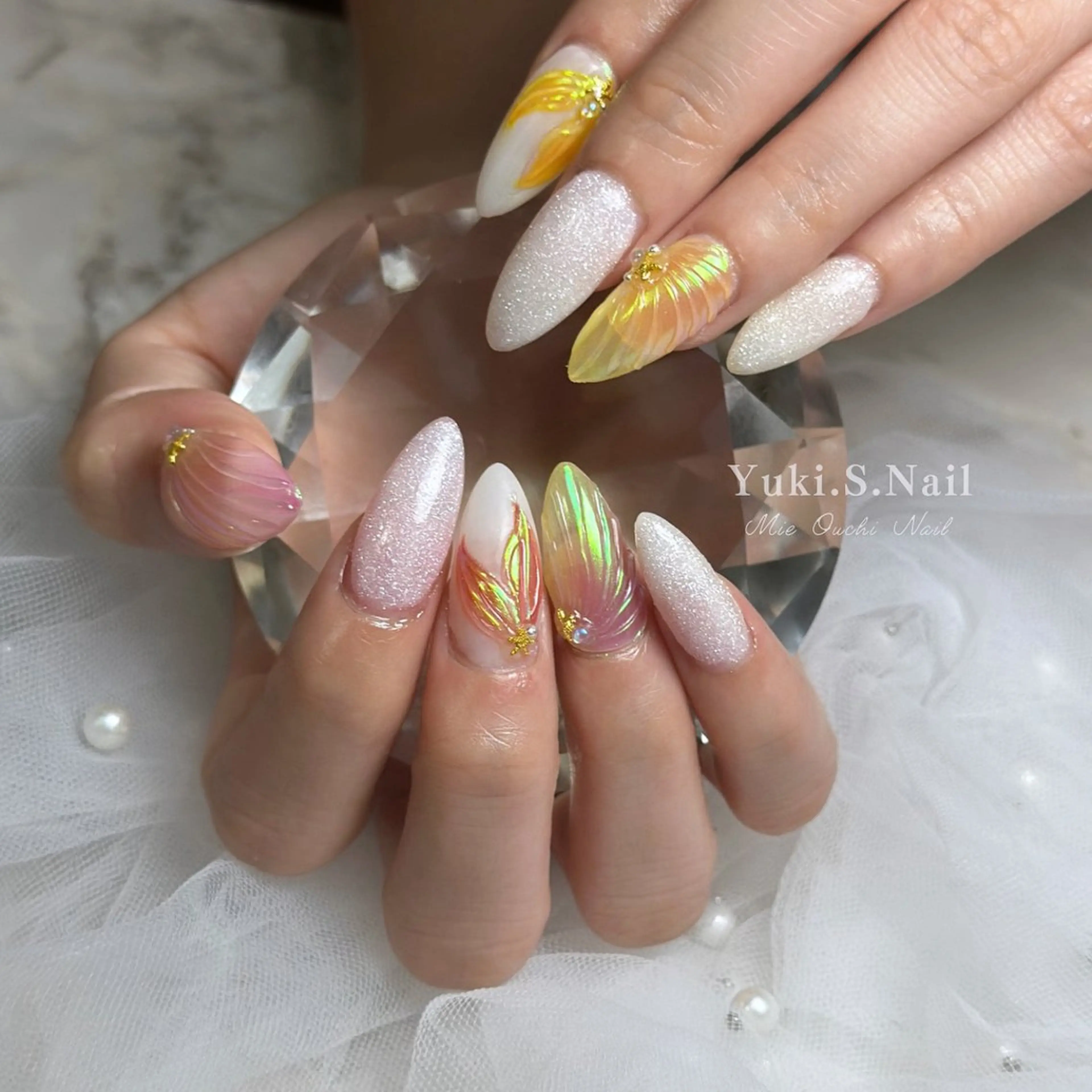 ロング ハンドネイル Yuki S.Nailのネイルデザイン