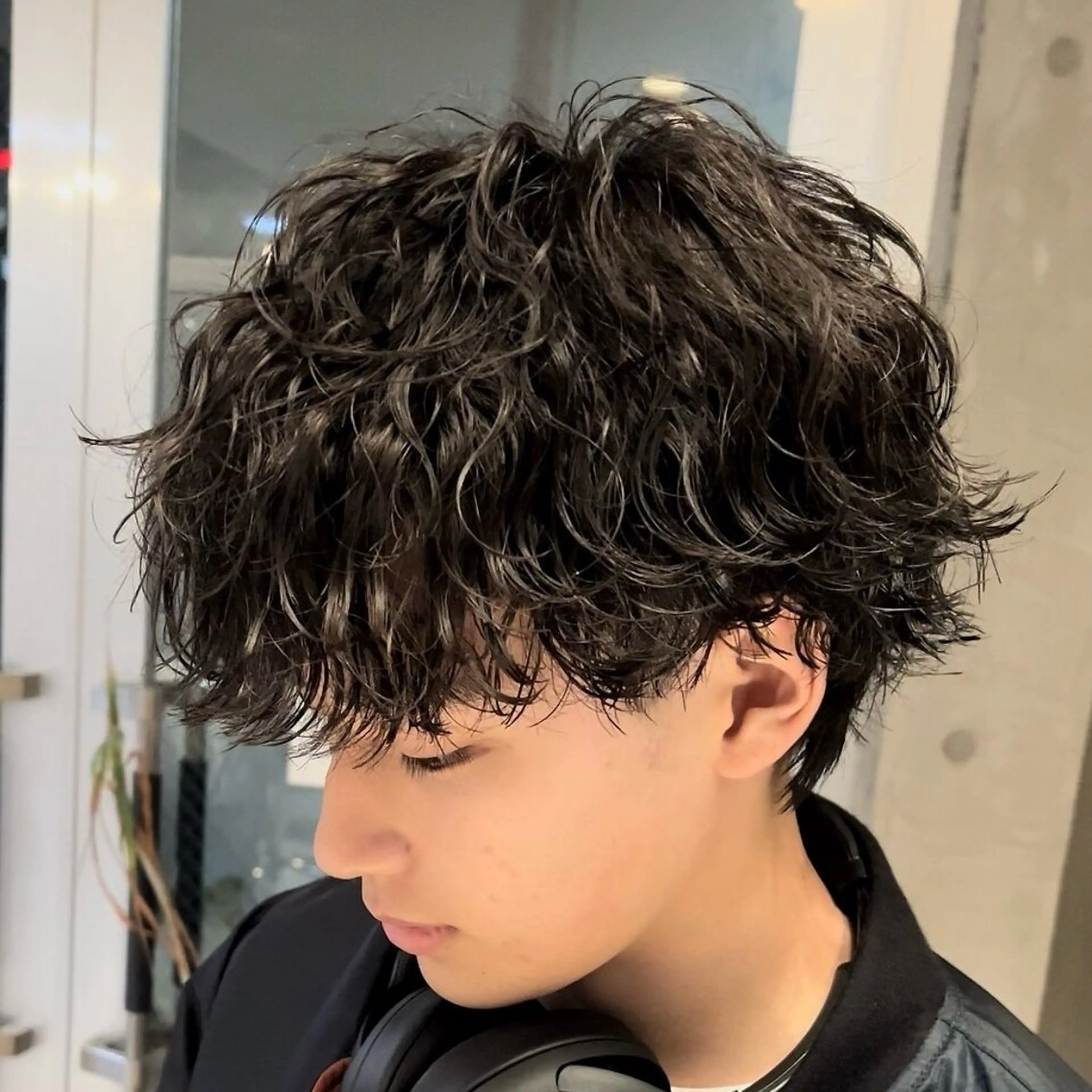 パーマ メンズ センターパート マッシュ メンズパーマ プードルパーマ メンズツイストパーマ カット パーマ 仙台メンズパーマ/ fifth/丸山佳叶のヘアスタイル