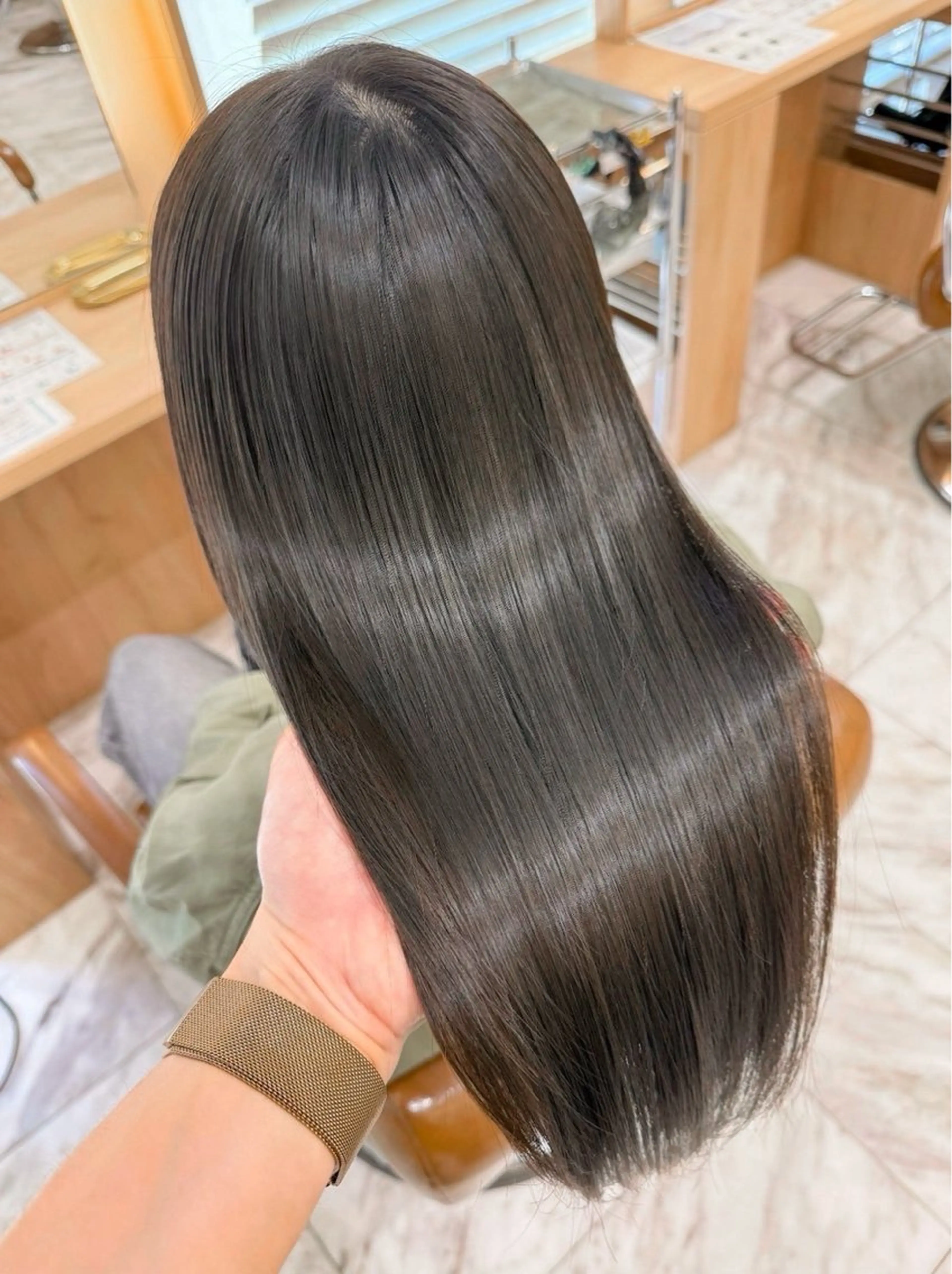 ロング 縮毛矯正 トリートメント 撮影モデル様募集 直樹のヘアスタイル