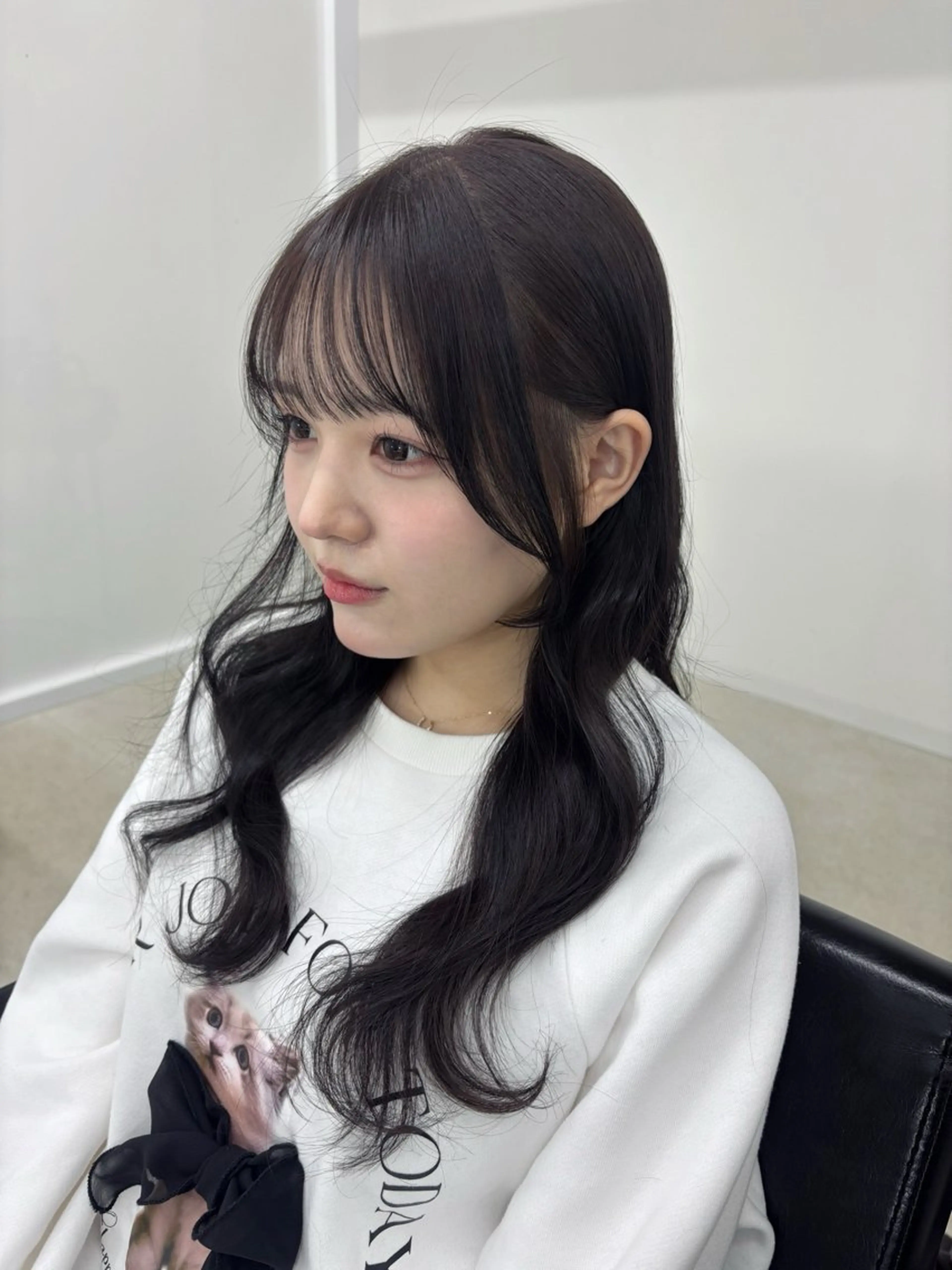 セミロング カラー カット ヘアカラー 冨木 雄斗のヘアスタイル