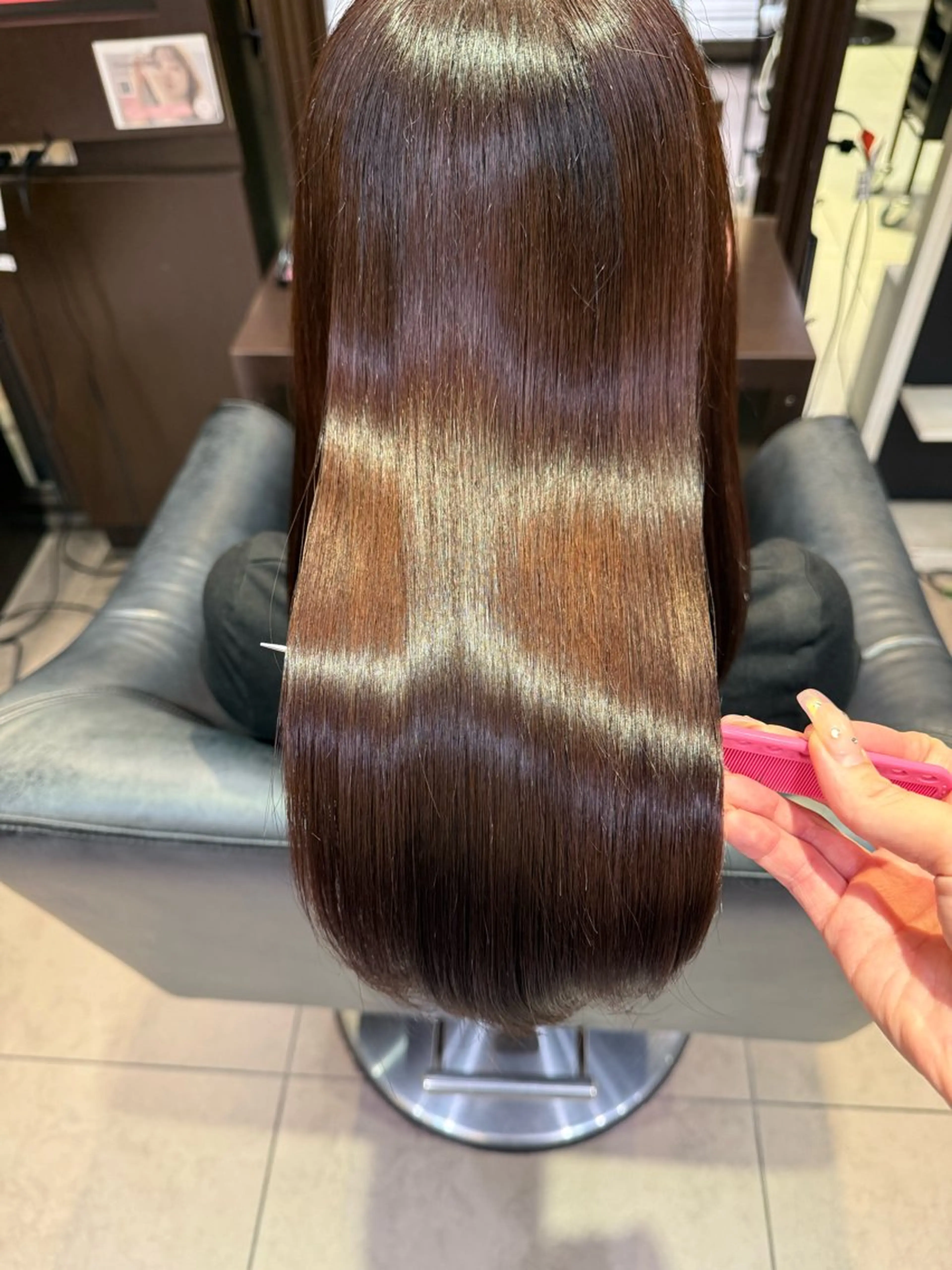 セミロング トリートメント 【髪質改善💎韓国風 レイヤー🌷】山川のヘアスタイル