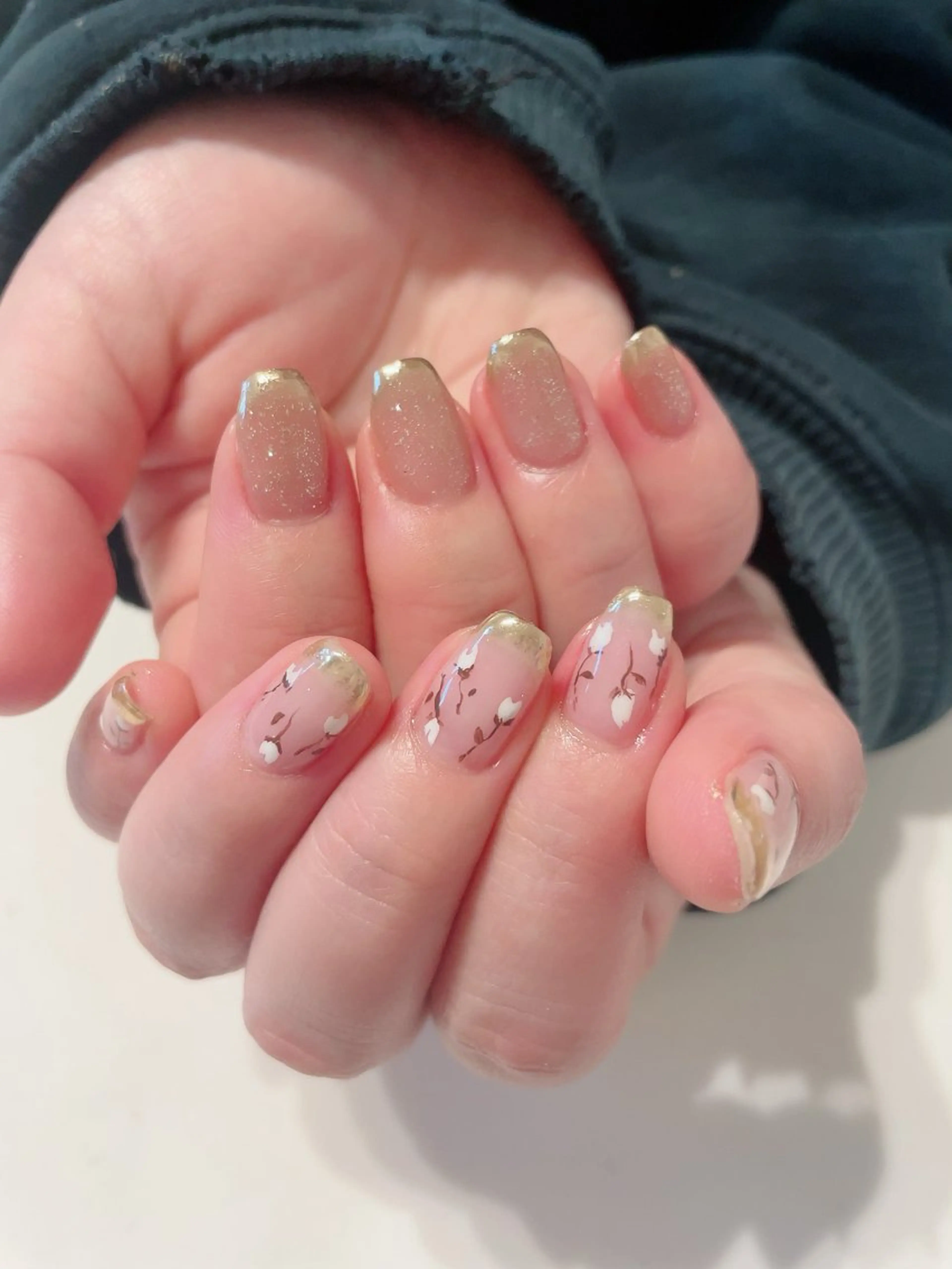 ネイル フレンチネイル ミラーネイル ハンドネイル * haruのネイルデザイン