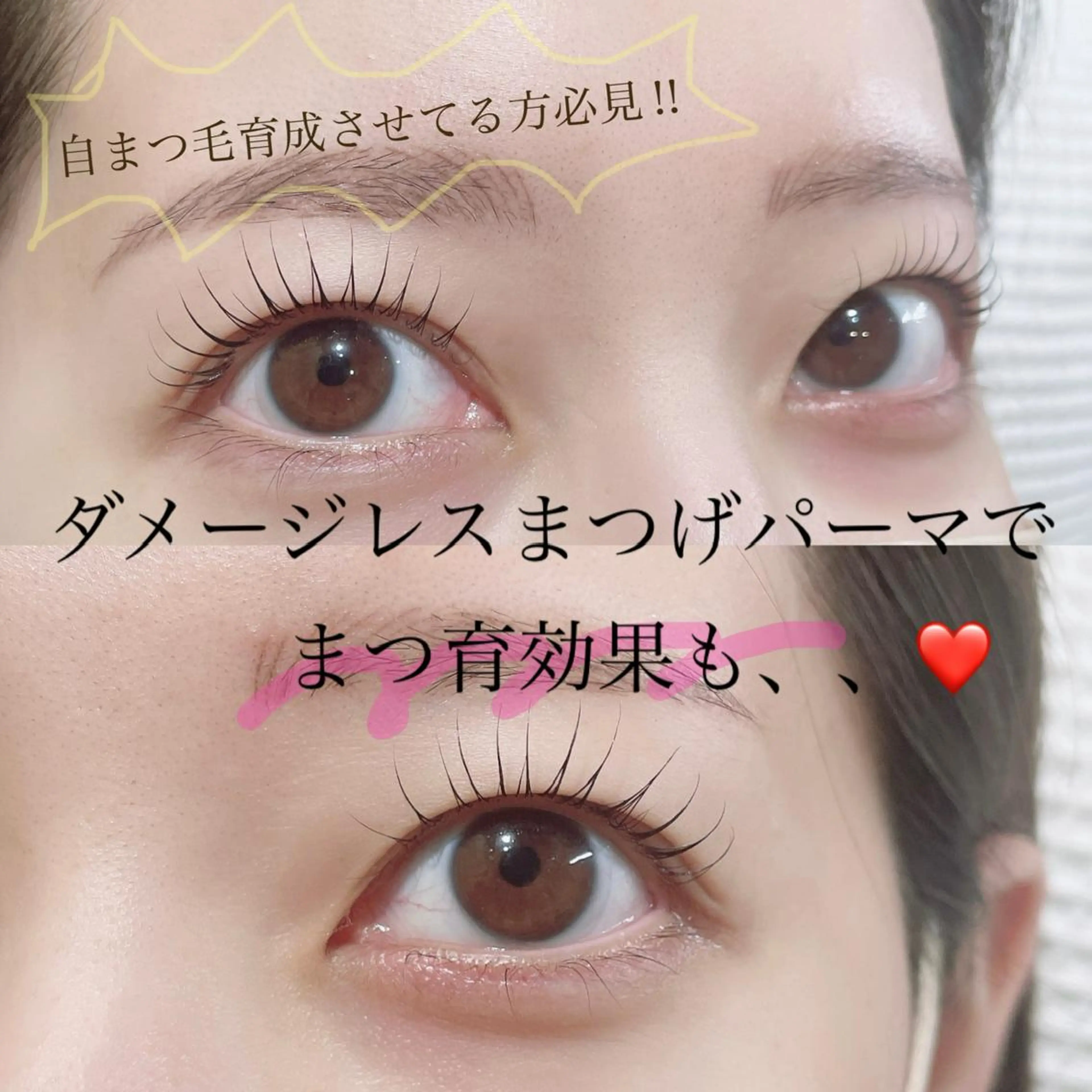 マツエク・マツパ まつげパーマ 一重×まつ毛パーマ マツパ SEALA 高石の眉毛・アイブロウイメージ