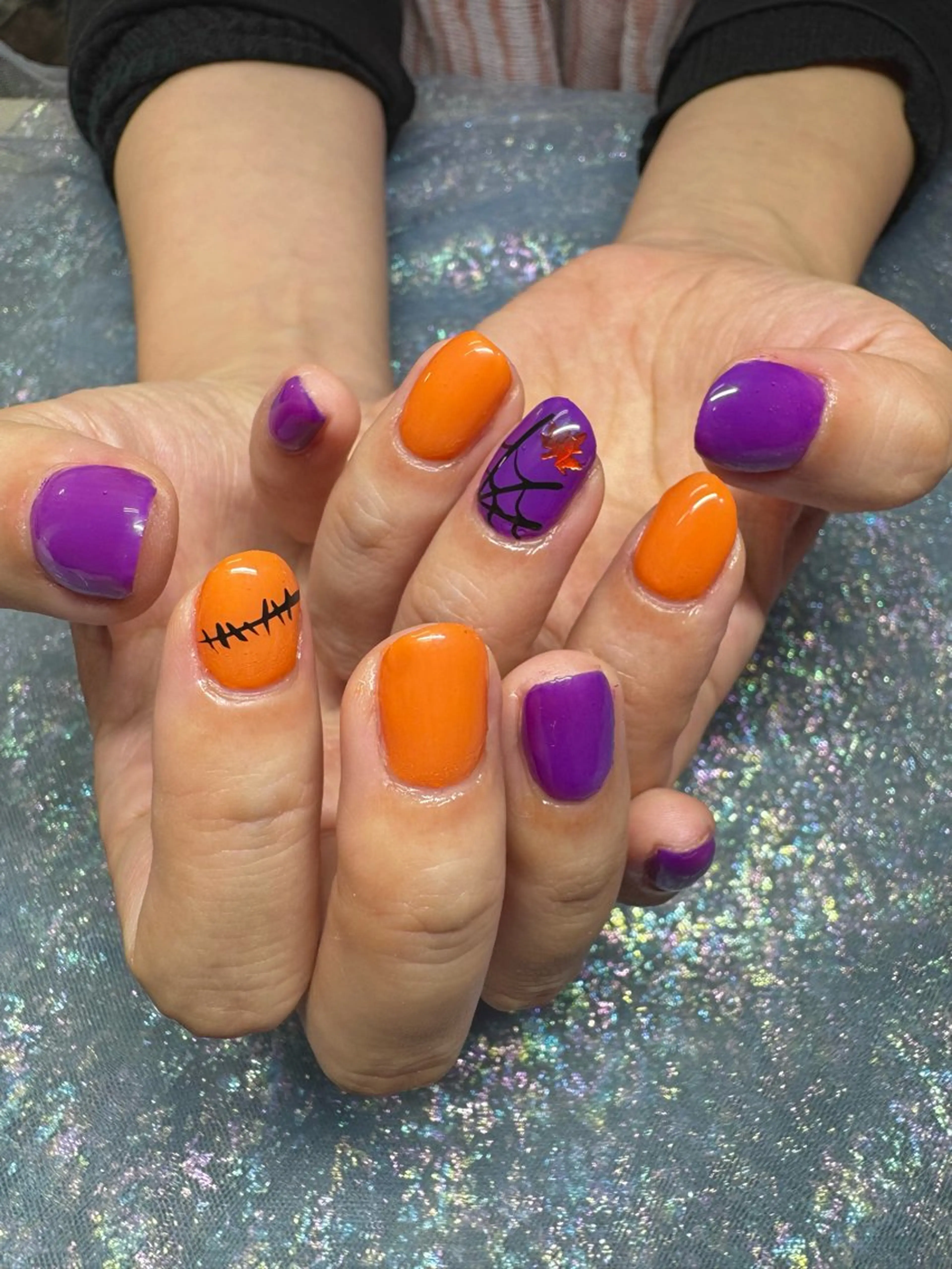 ネイル ハロウィン ワンカラーネイル シンプルネイル nail spaß所属・WAKALU .のネイルデザイン