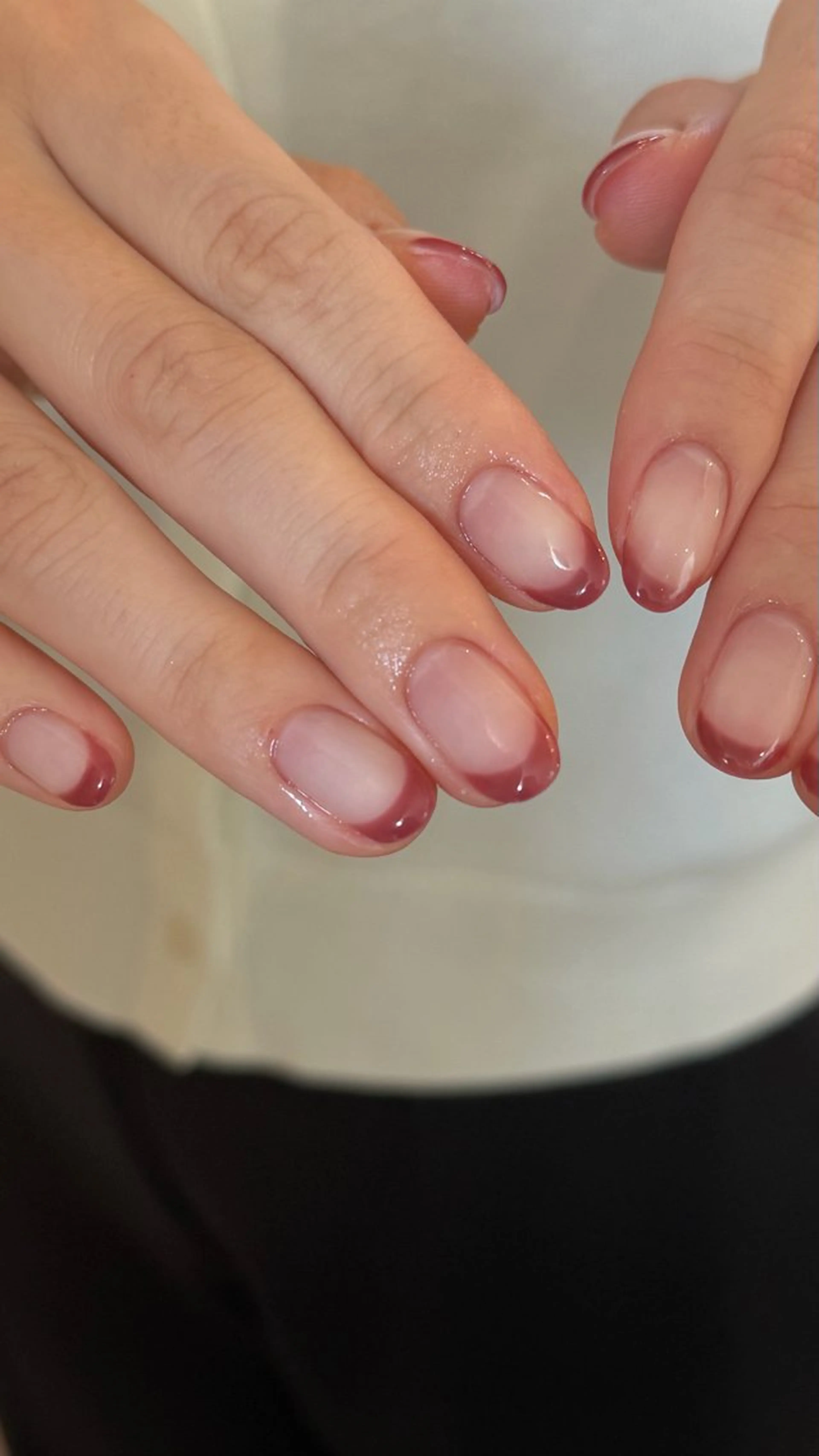 ネイル ワンカラーネイル シンプルネイル ハンドネイル mer-fudge- shioriのネイルデザイン