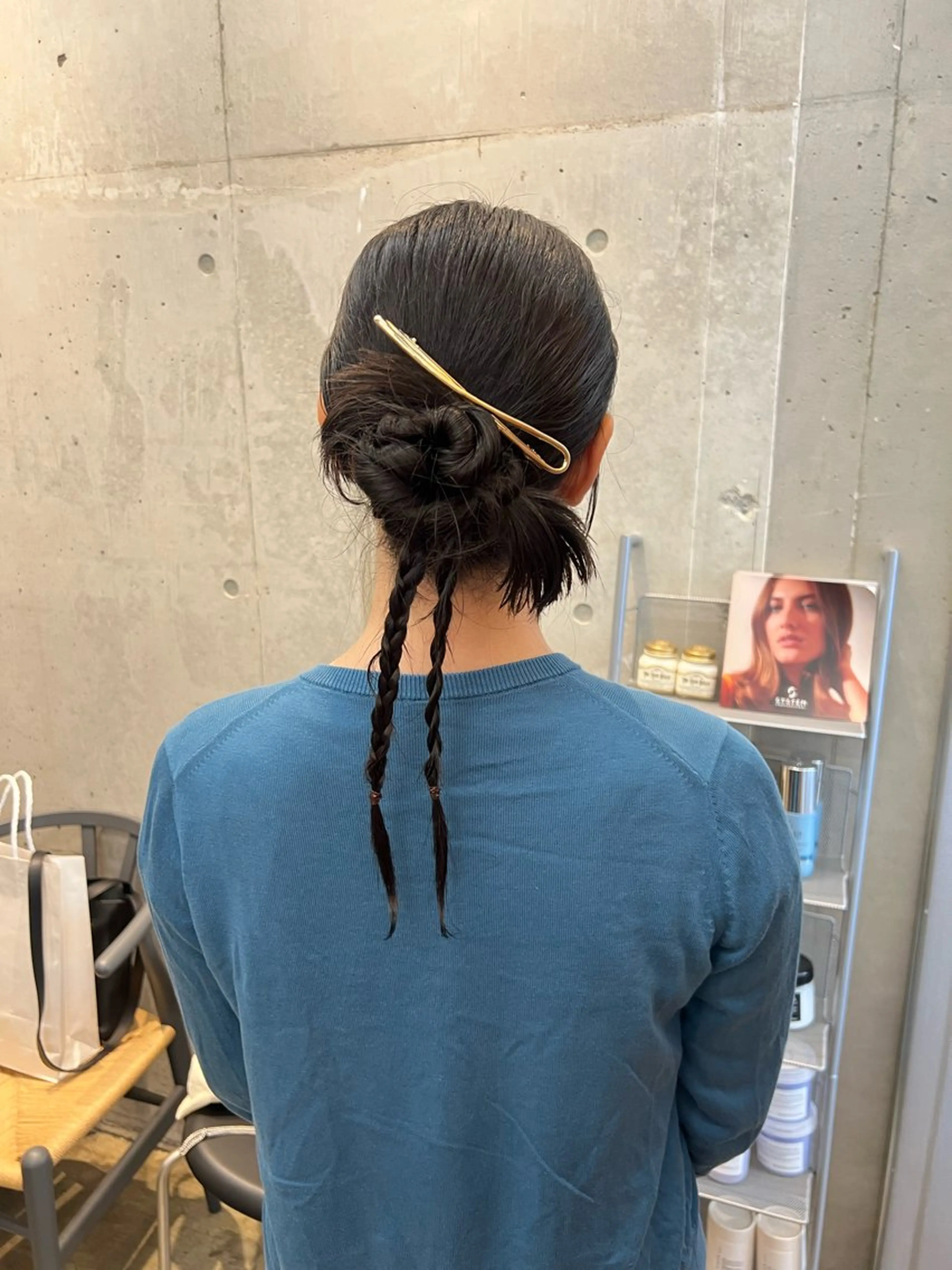 セミロング ヘアカラー ヘアセット honen RUKAのヘアスタイル