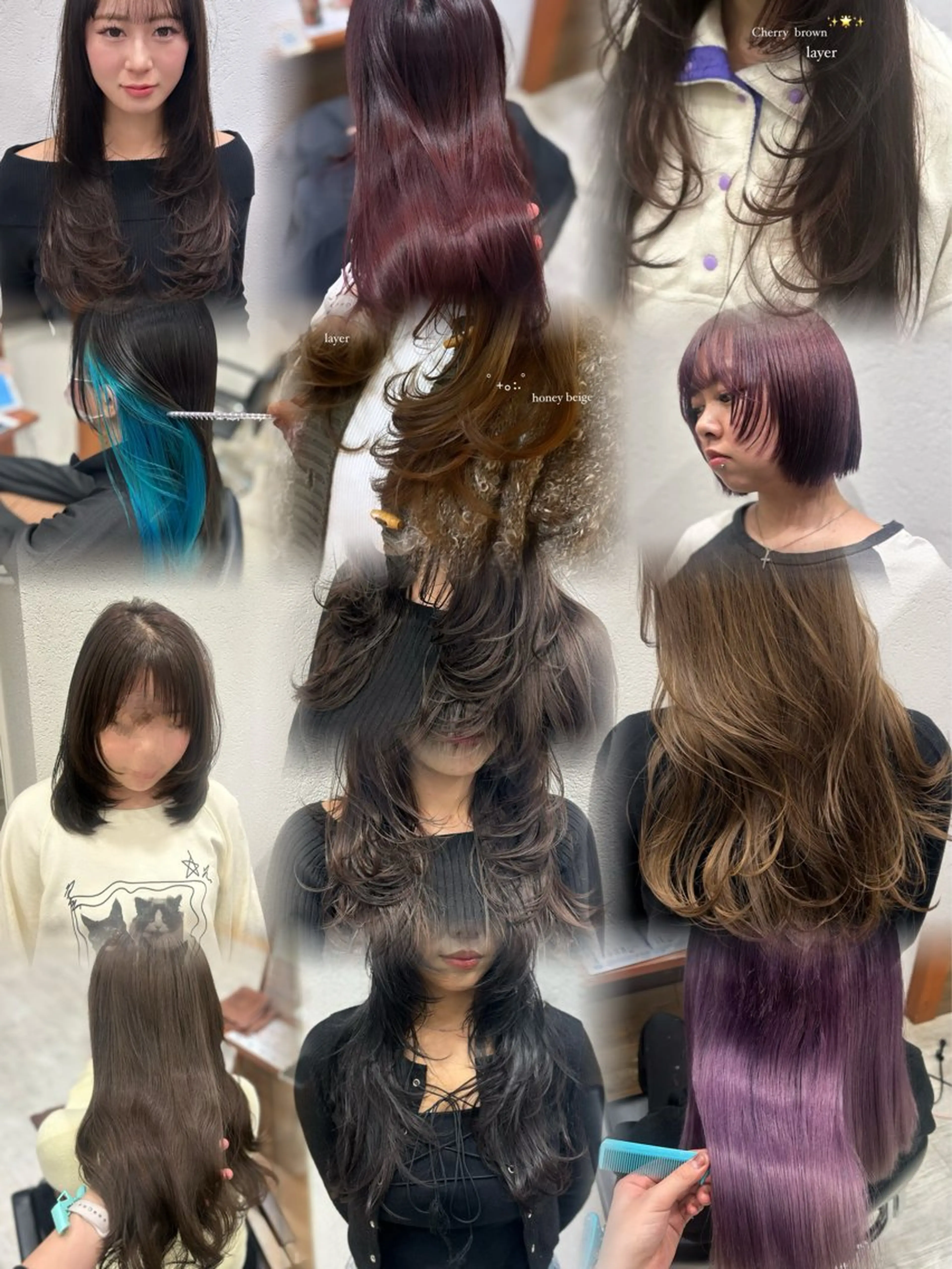ロング カット ヘアカラー トリートメント 🎀透明感/レイヤ ー/Kotona🎀のヘアスタイル