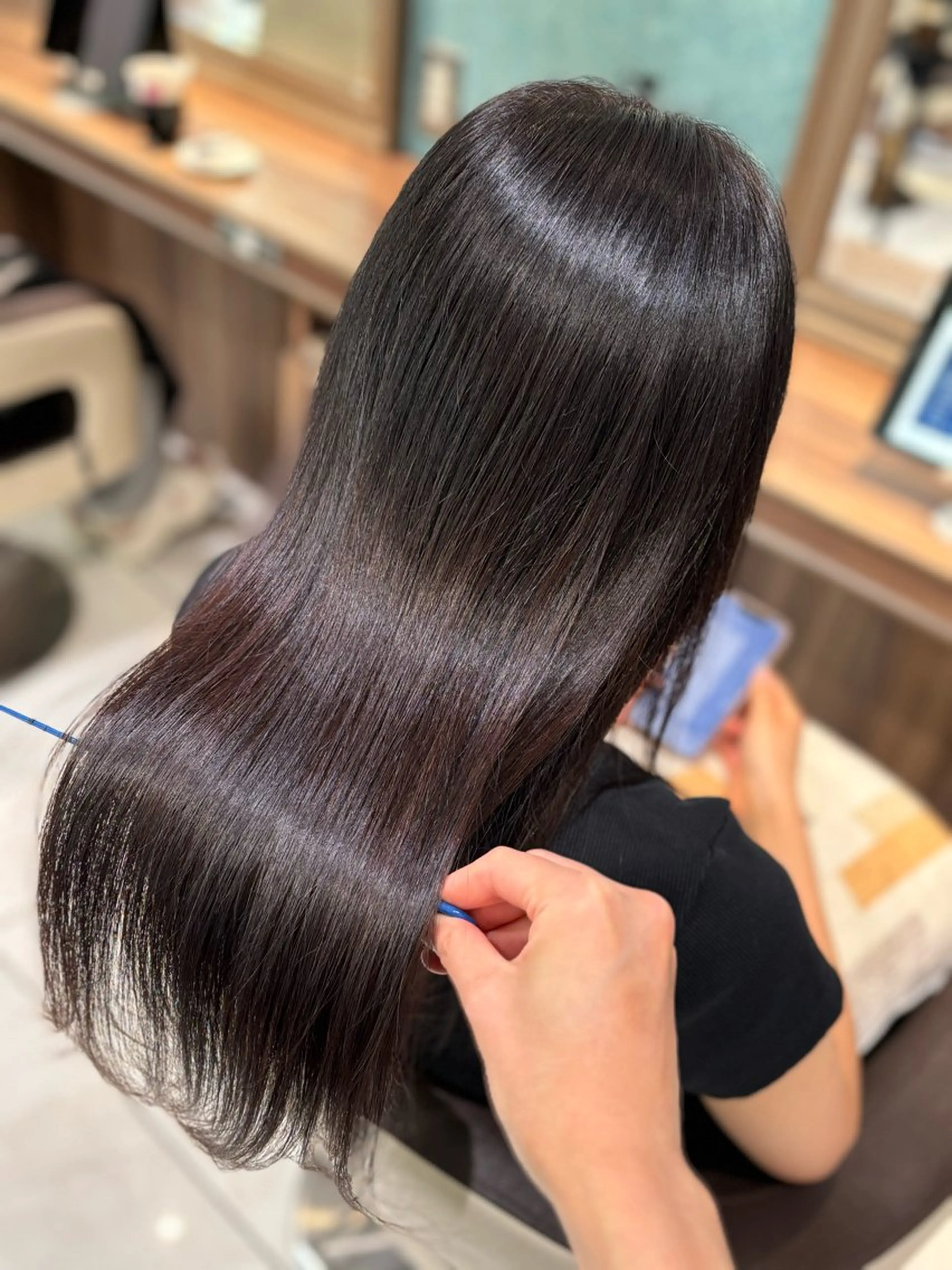 ロング カラー パーマ ゆるふわパーマ🌸/ ハイトーン/あゆみのヘアスタイル