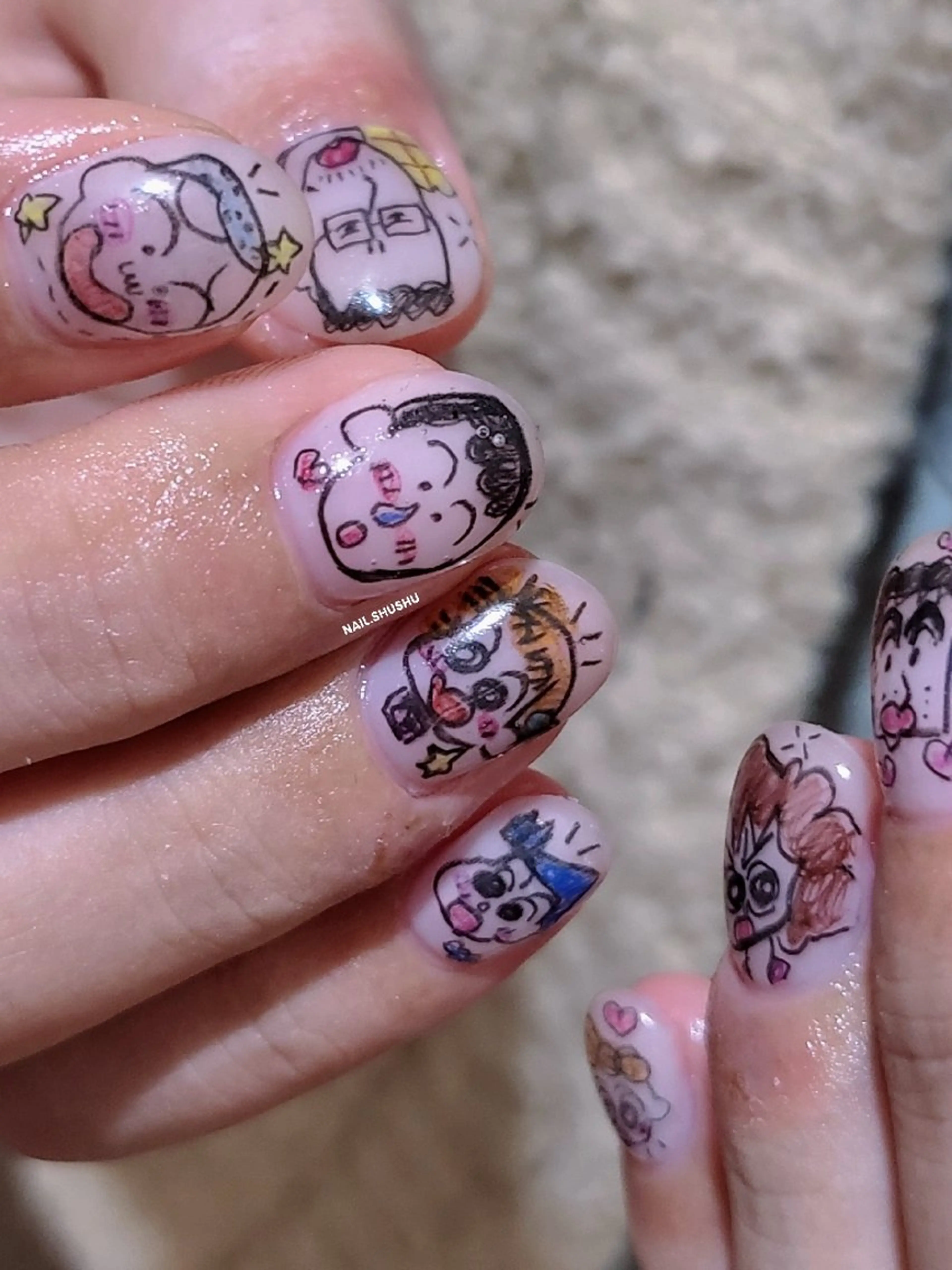 ネイル ハンドネイル 3dパーツ/流行り 👧shushu❤️のネイルデザイン