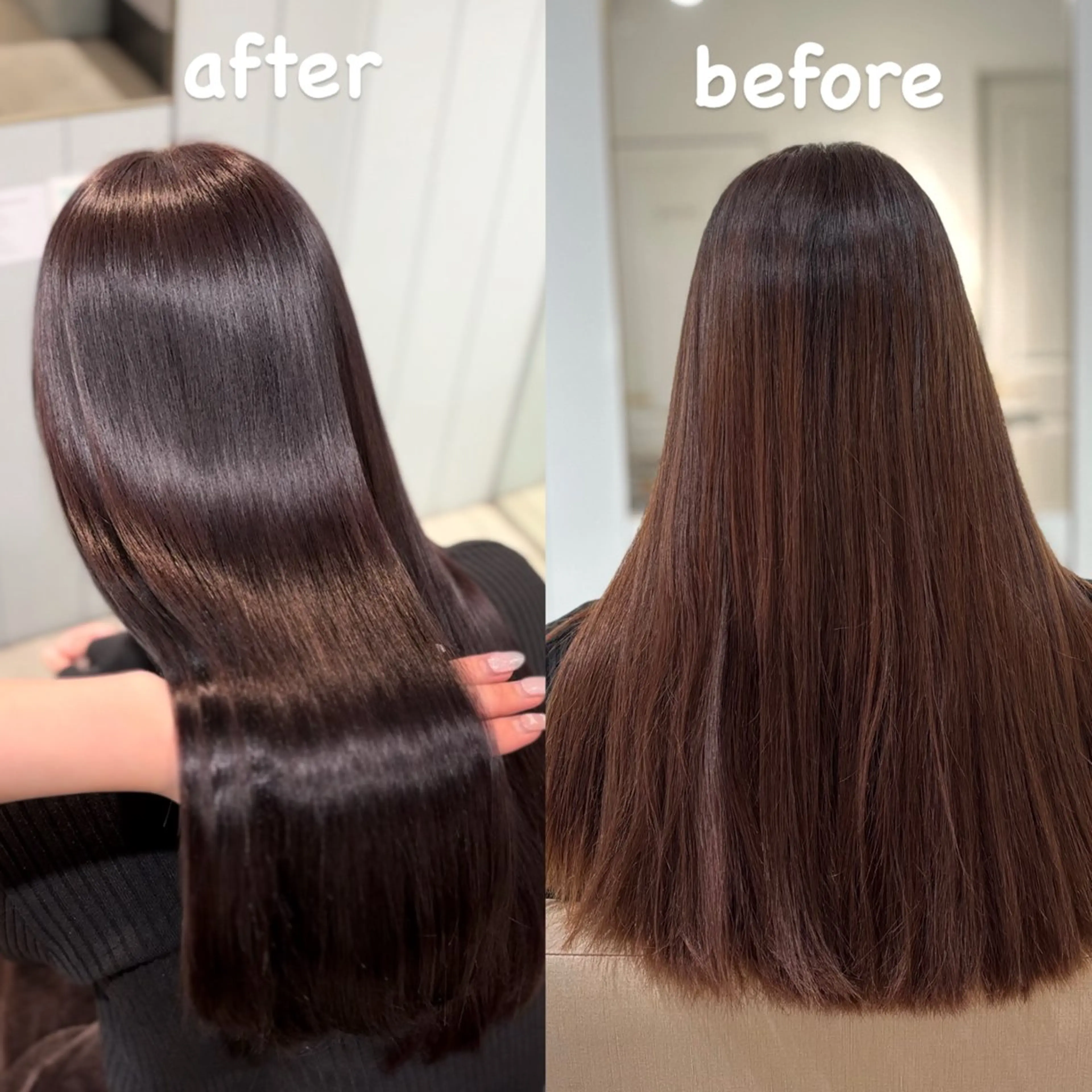 ミディアム カラー ディープラベンダー ラベンダーカラー カット ヘアカラー 縮毛矯正 トリートメント 縮毛矯正／レイヤー／ 髪質改善／海月のヘアスタイル