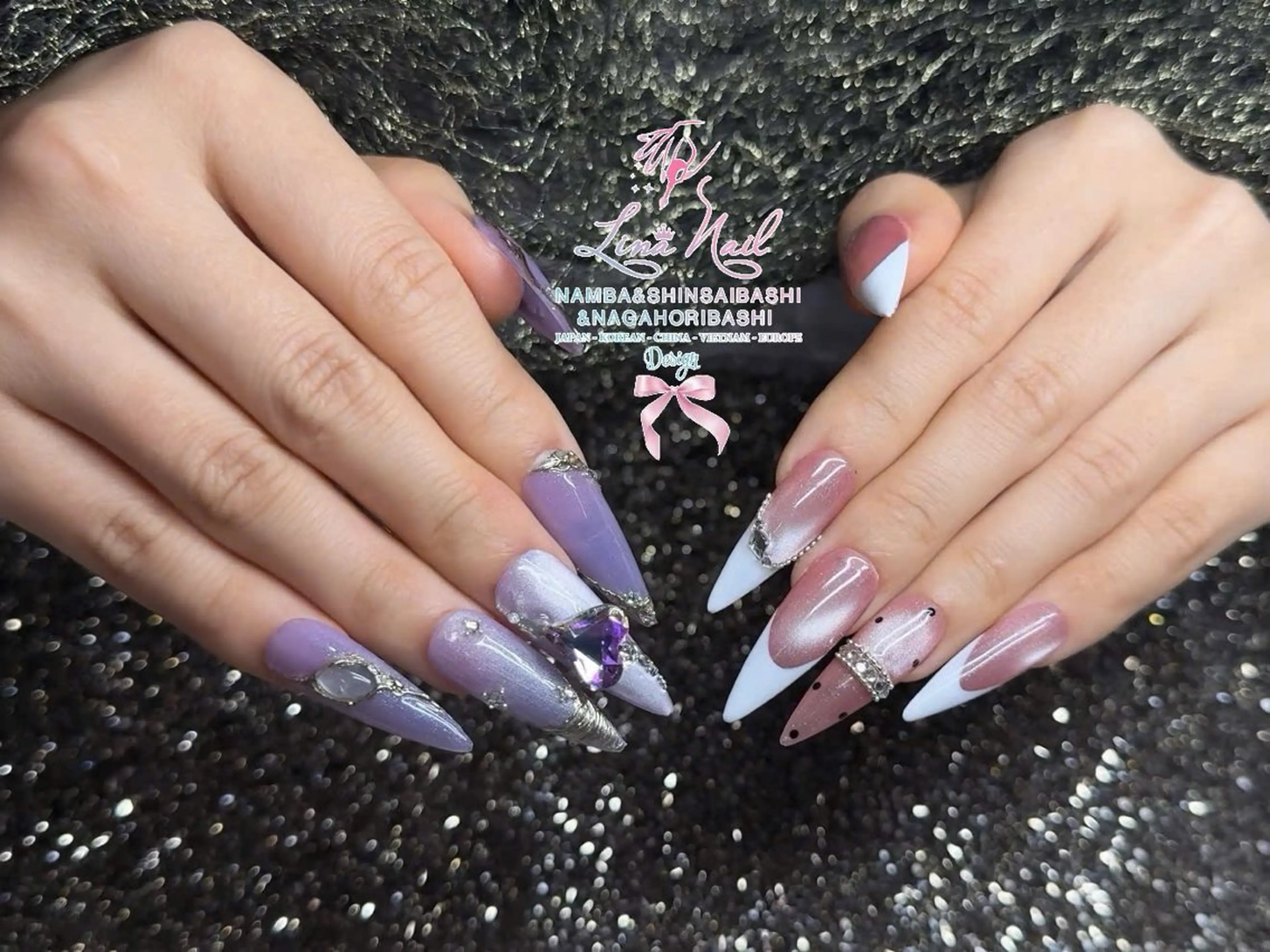 ネイル フットネイル ジェルネイル 持ち込み ネイルチップ ハンドネイル リナネイル 長堀橋店／東心斎橋店のネイルデザイン