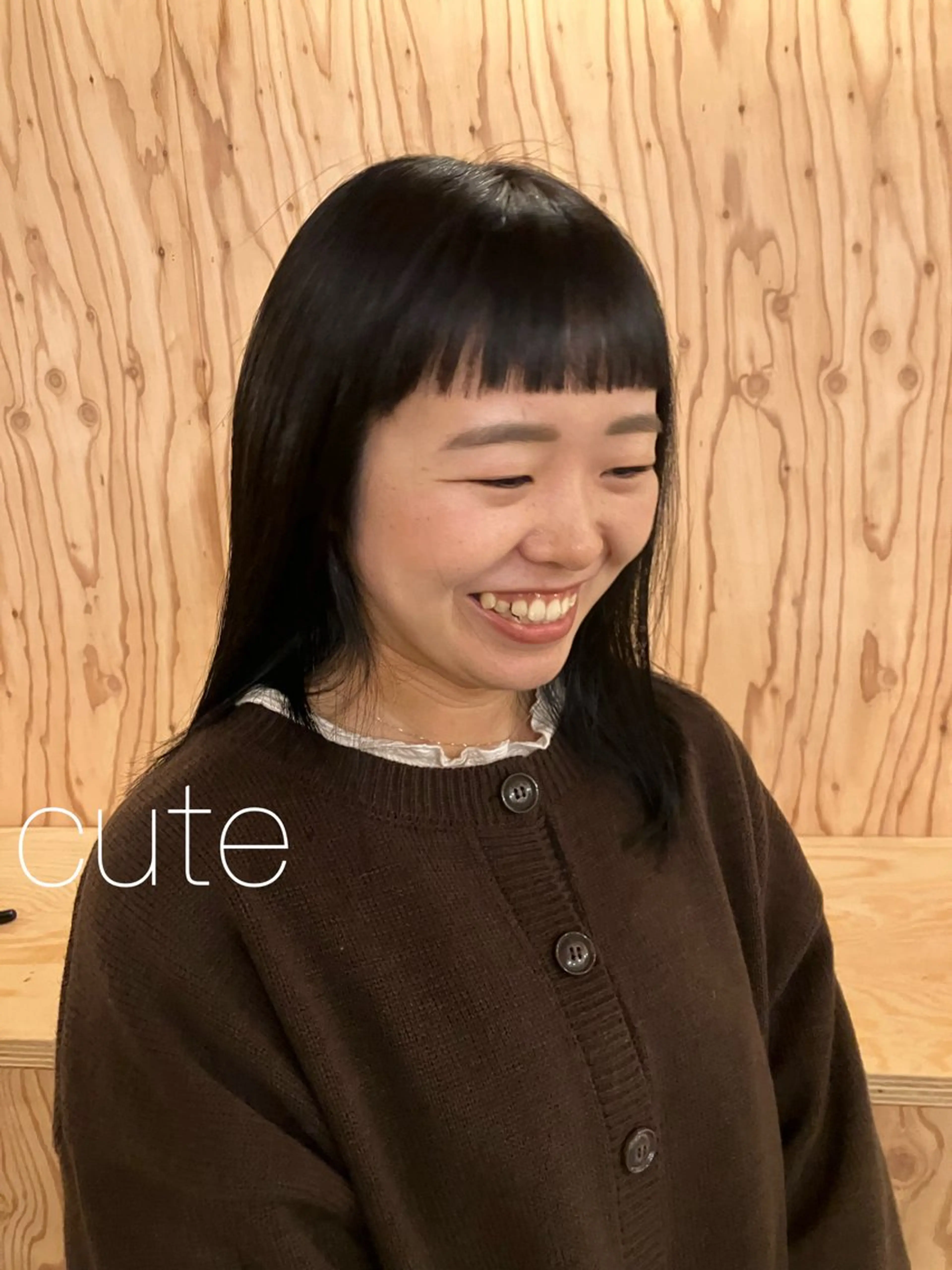 カラー 黒髪 カット ヘアカラー トリートメント OCHIAI KEISUKEのヘアスタイル