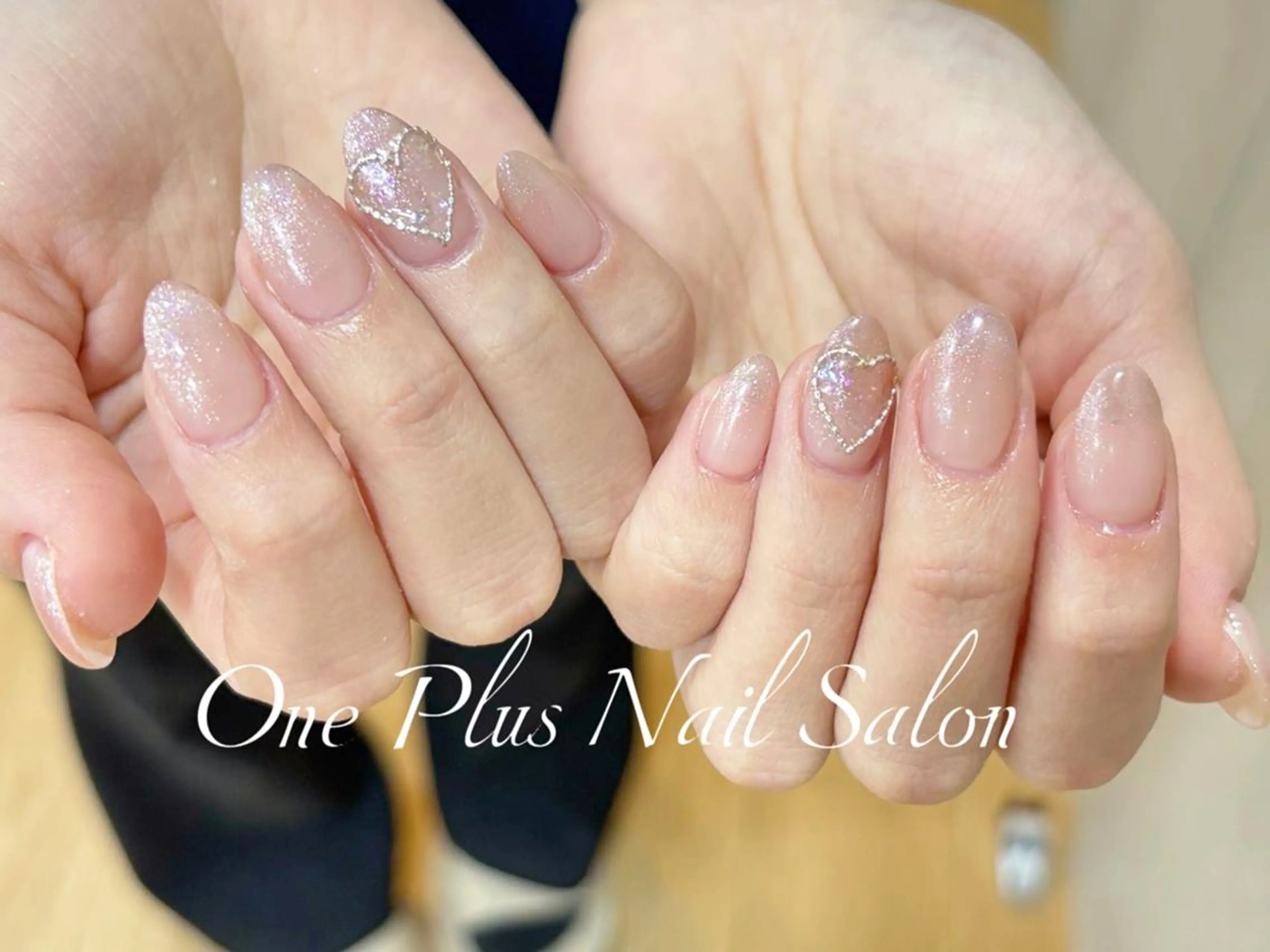 ネイル チークネイル 成人式 フレンチネイル 韓国ネイル ニュアンスネイル One Plus Nail Salonのネイルデザイン