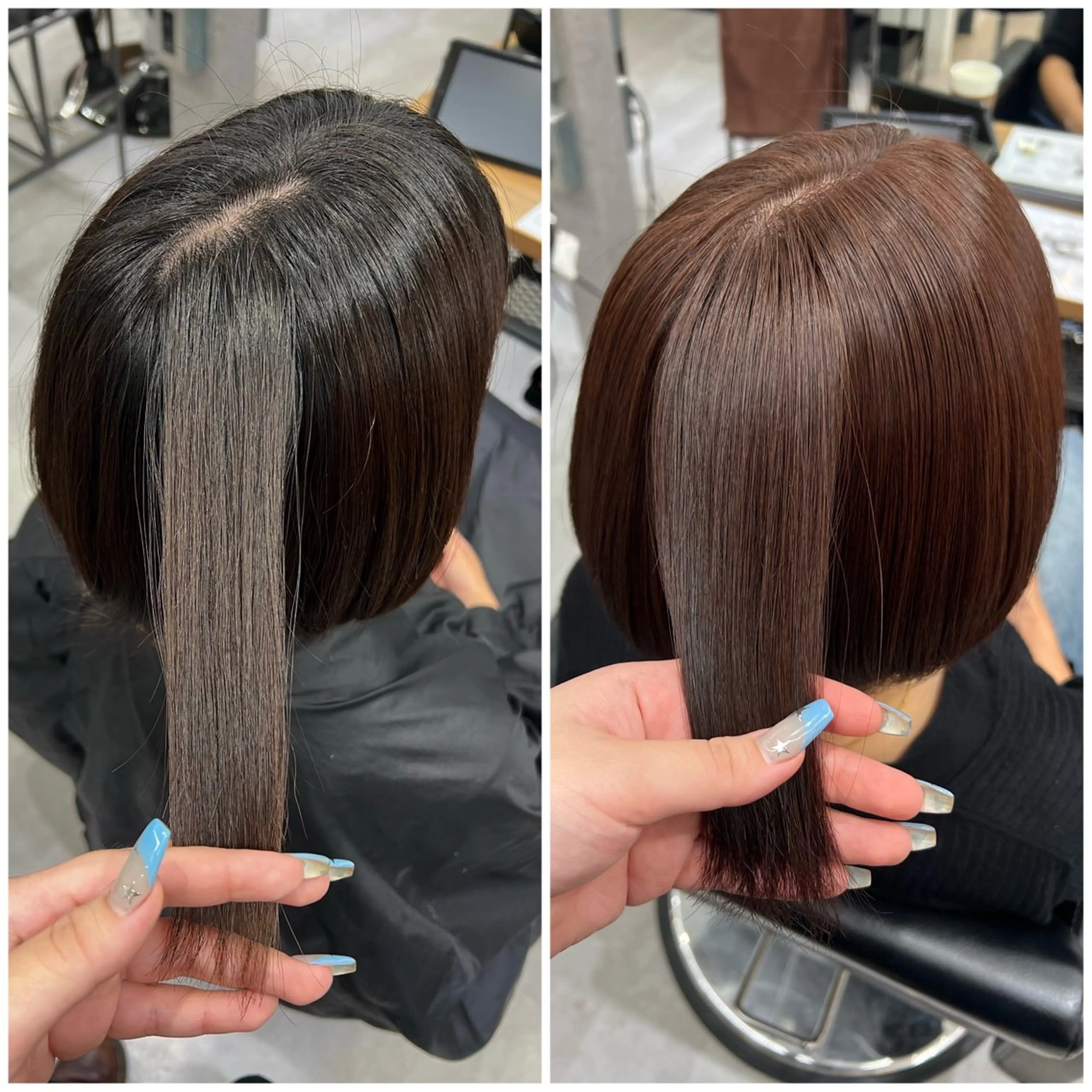 ショート カラー ブラウンカラー 透明感カラー ピンクカラー ピンクブラウン ショート/ウルフ カットモデル募集のヘアスタイル