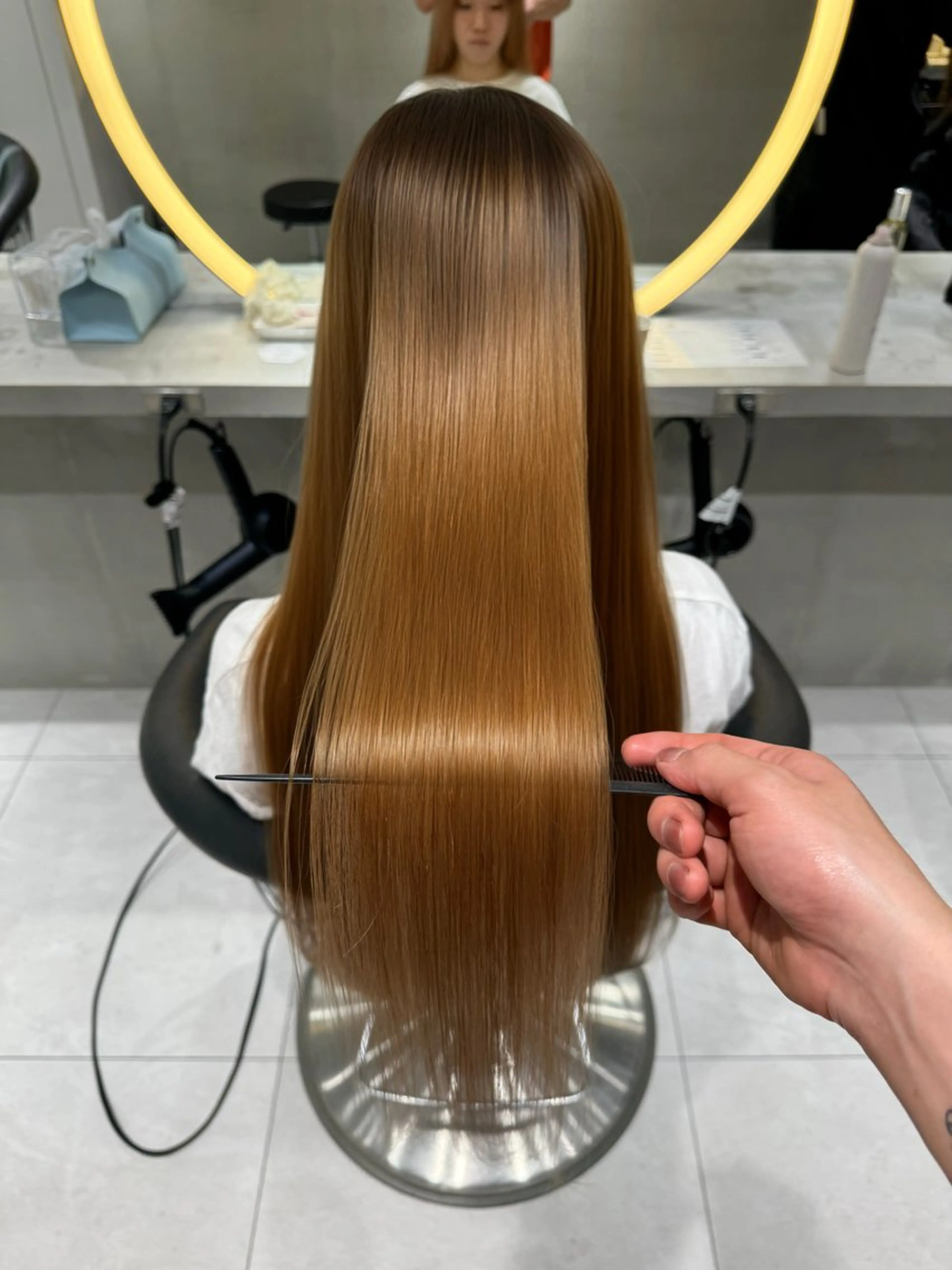 ロング カット 縮毛矯正 トリートメント レイヤー/縮毛矯正 のマスター【タケル】のヘアスタイル