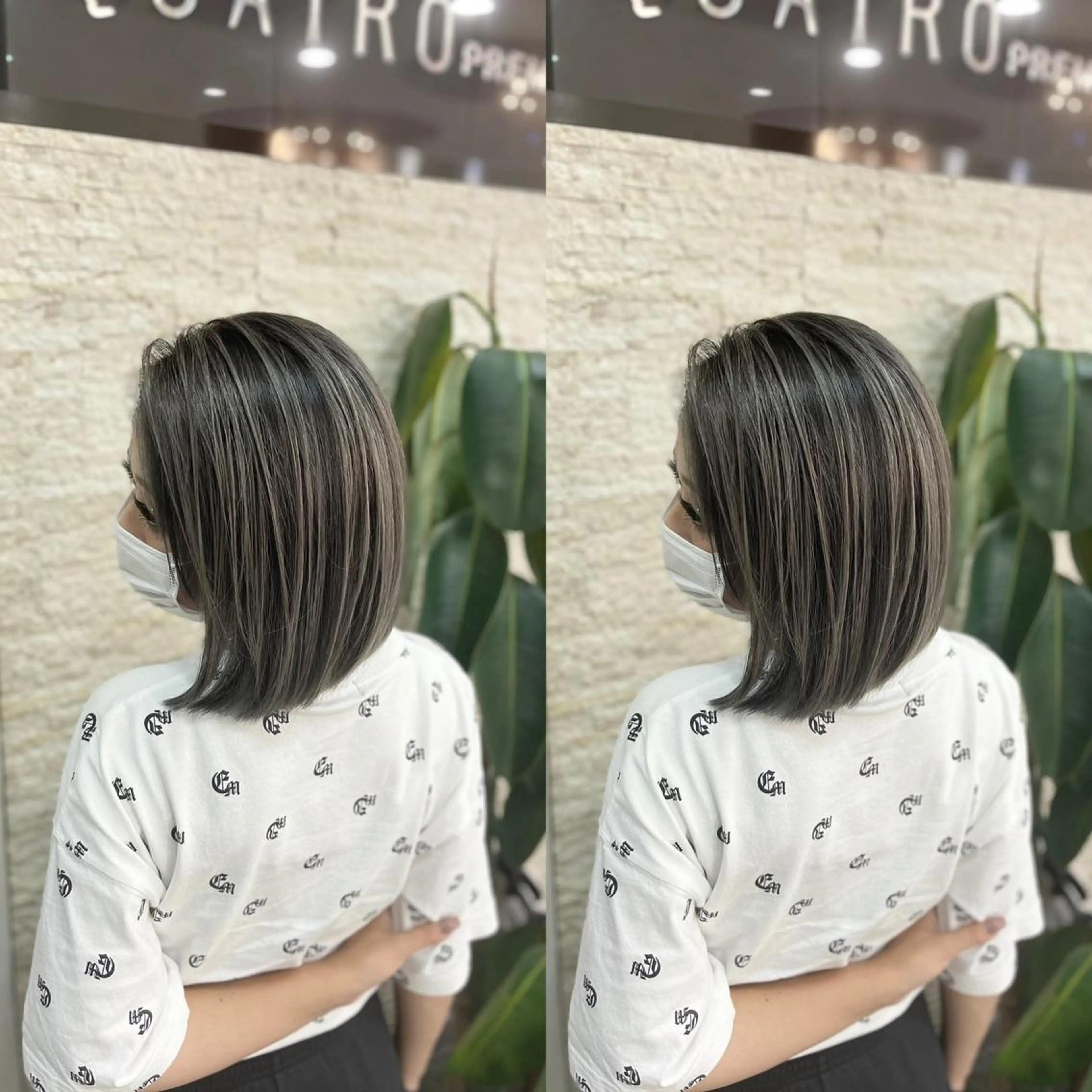 ミディアム ヘアカラー Y Uのヘアスタイル