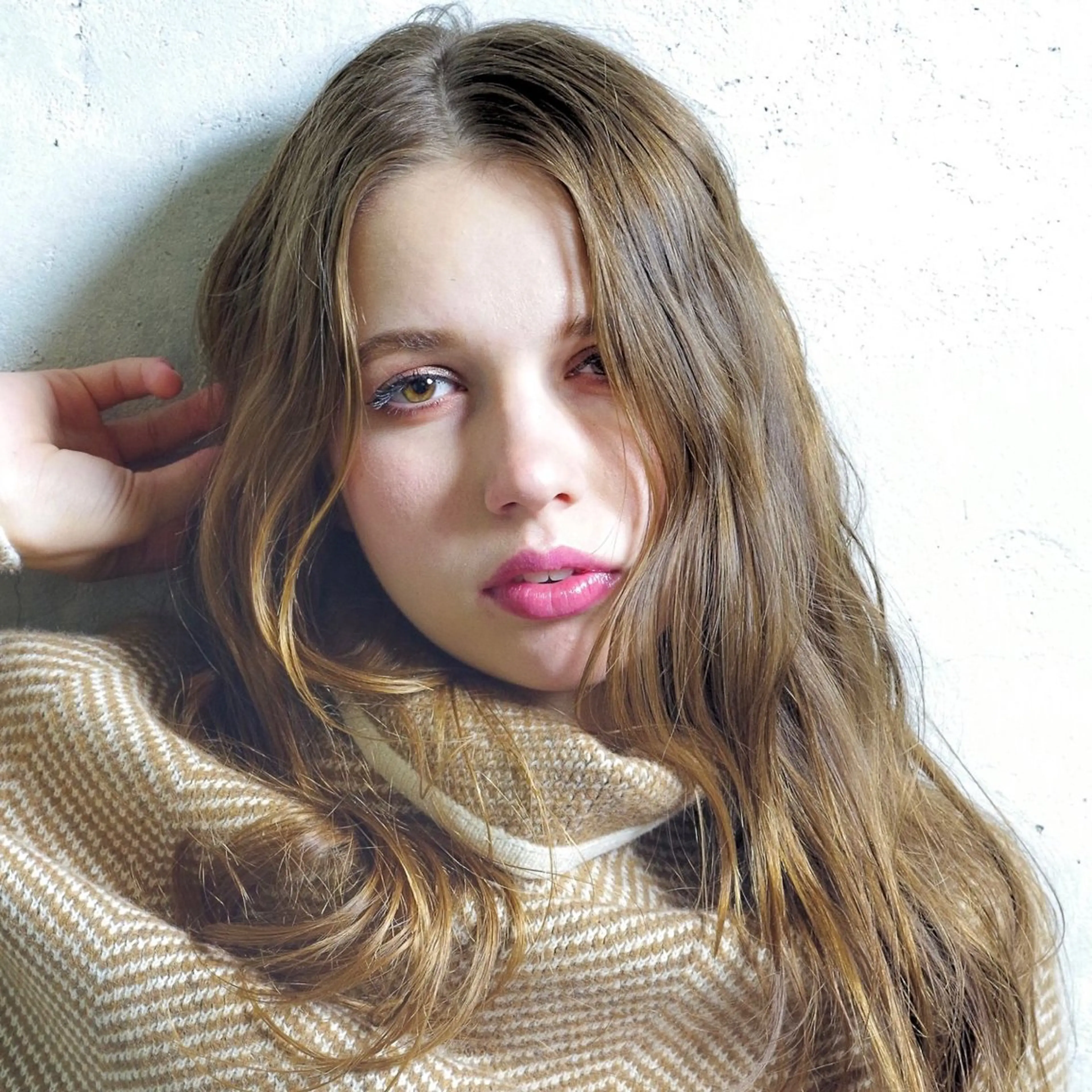 セミロング カラー カット ヘアカラー トリートメント LOOP hairのヘアスタイル
