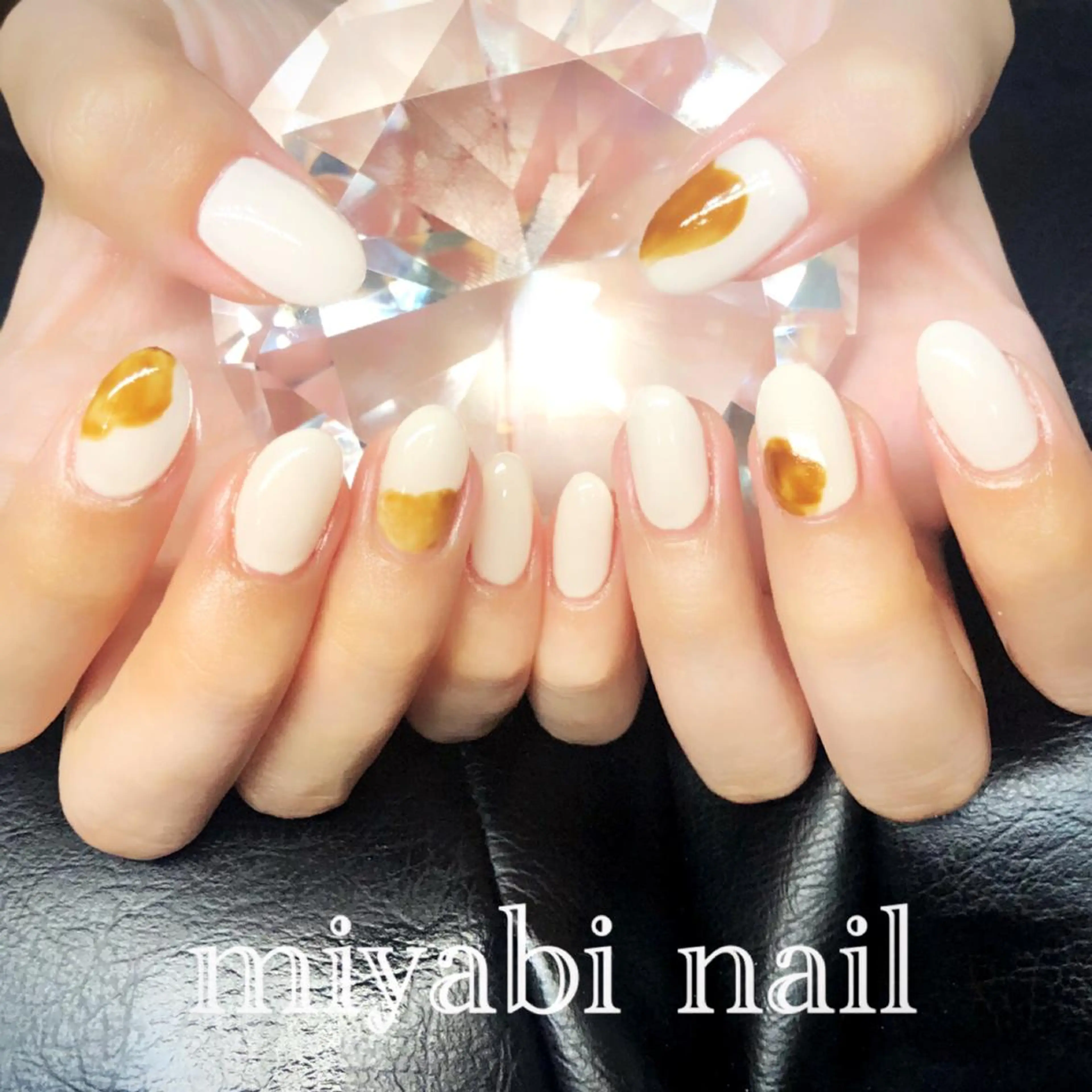 ネイル アートネイル ジェルネイル 持ち込み ニュアンスネイル シンプルネイル ハンドネイル miyabi nail 桂川駅近くのネイルデザイン