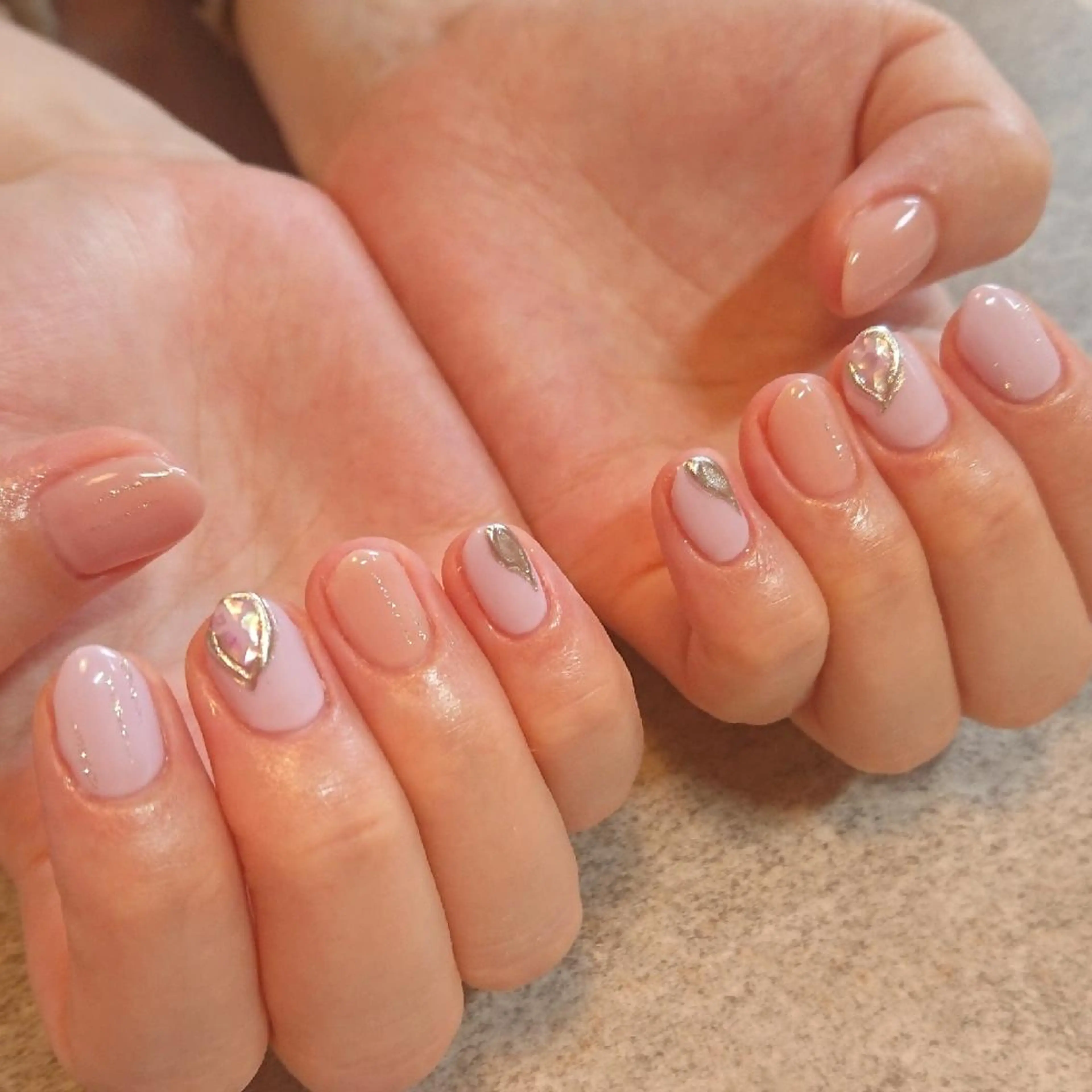 ネイル ミラーネイル ジェヌインネイル 河内のネイルデザイン