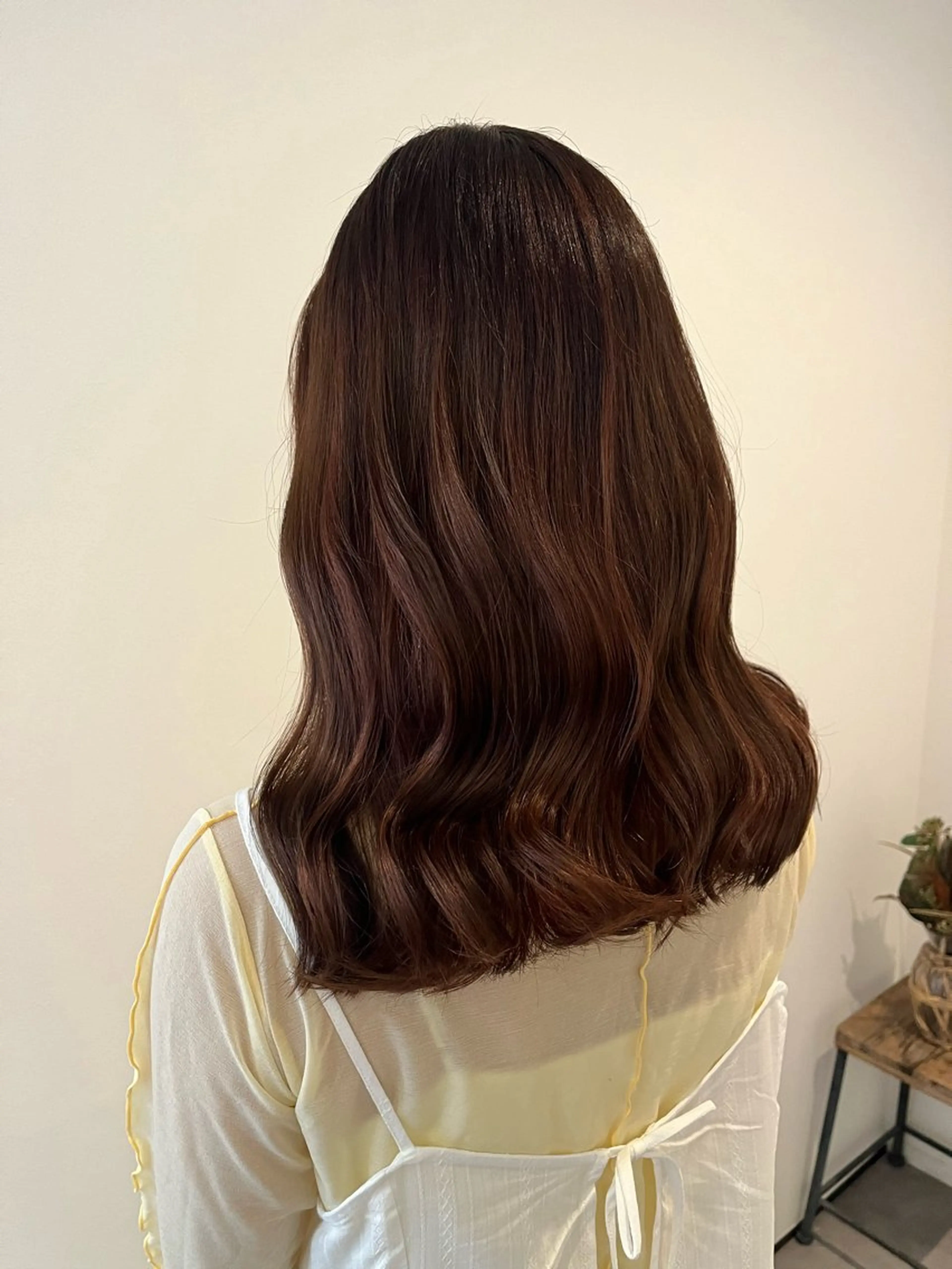 カラー ブラウンカラー オレンジ ヘアカラー 黒川 綾音のヘアスタイル