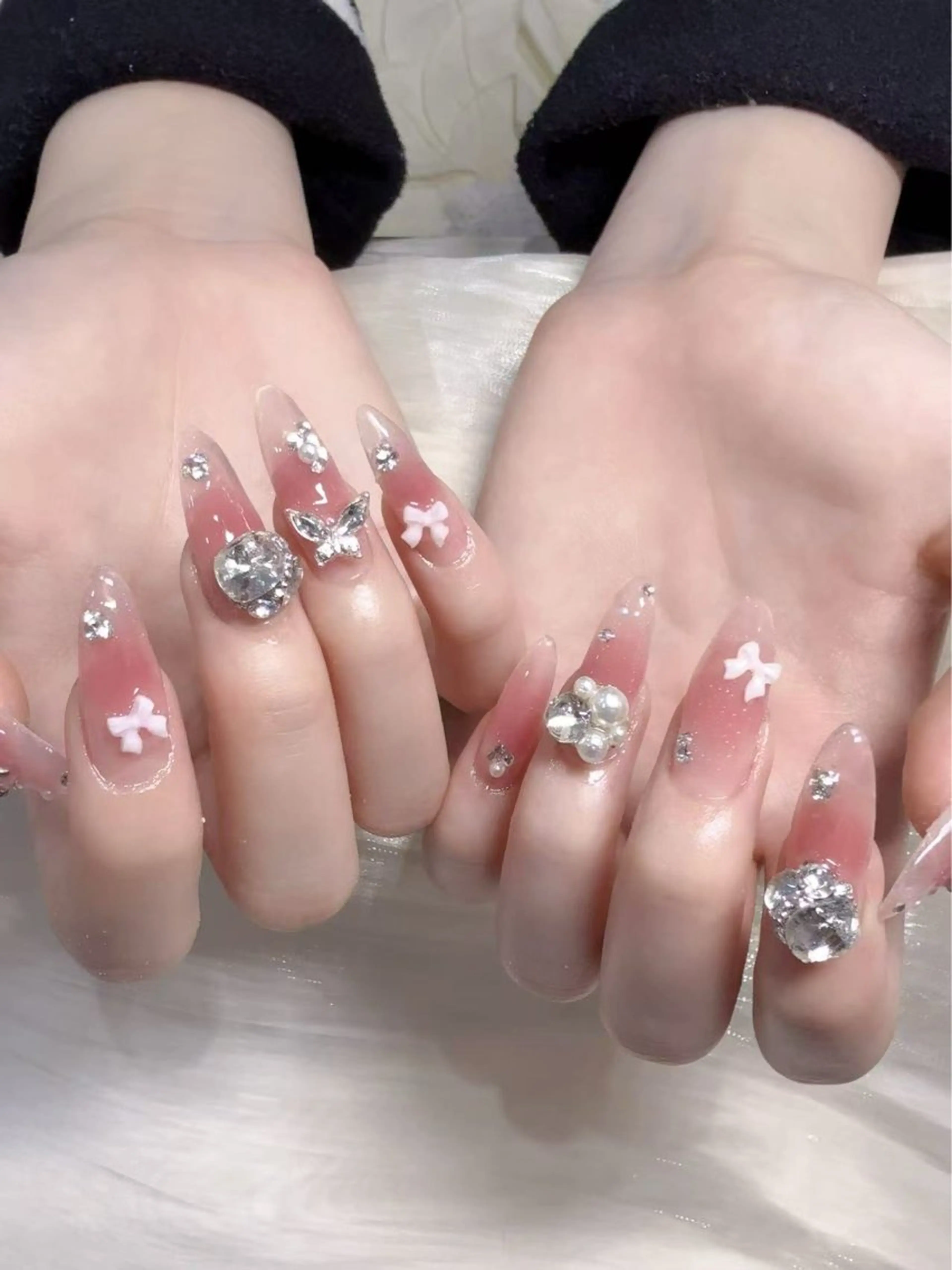 【オフ込】チークネイル＋マグネットフレンチの写真