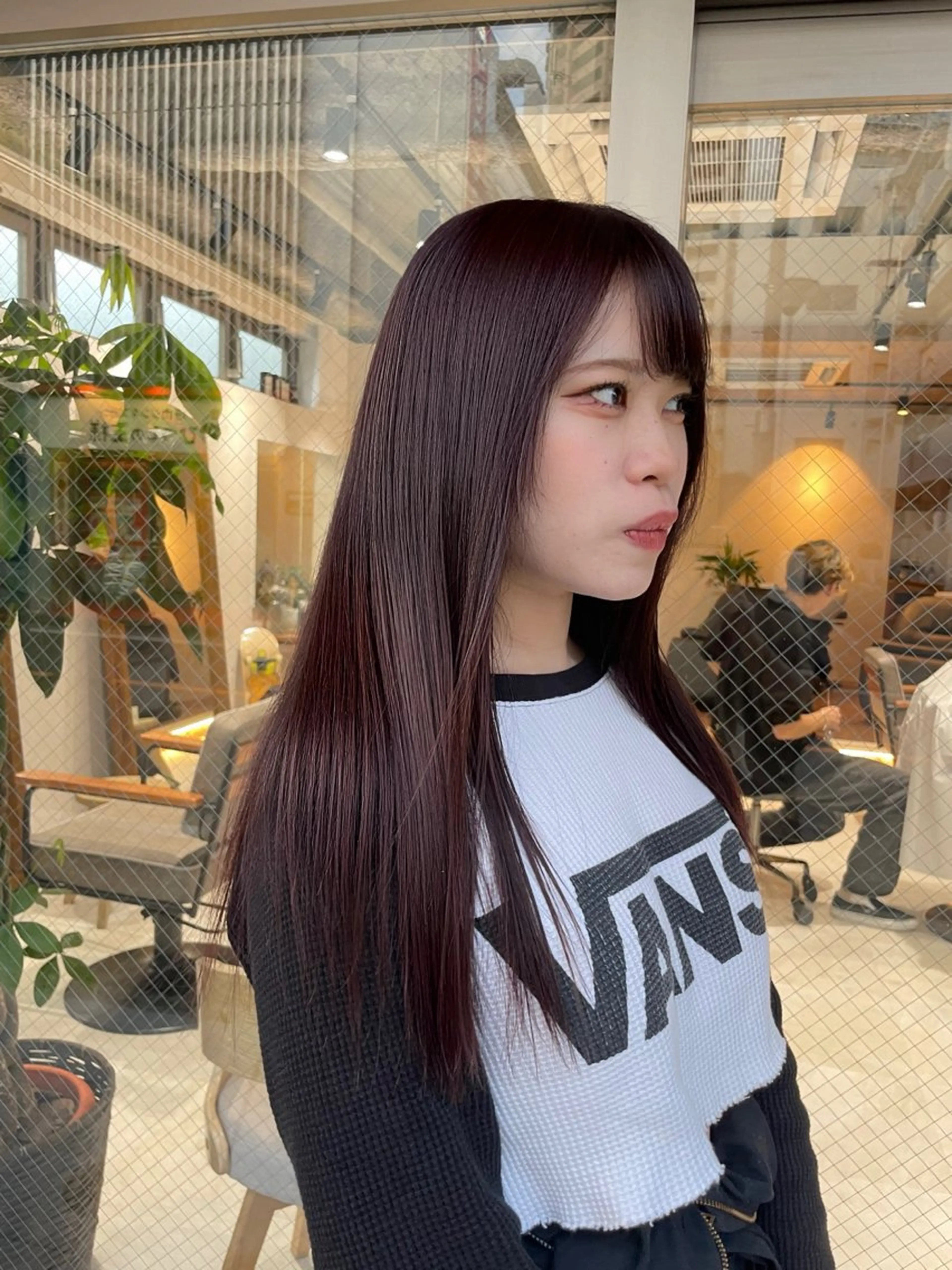 ロング カラー トリートメント 🍐透明感カラー🍐 レイヤーカットのヘアスタイル